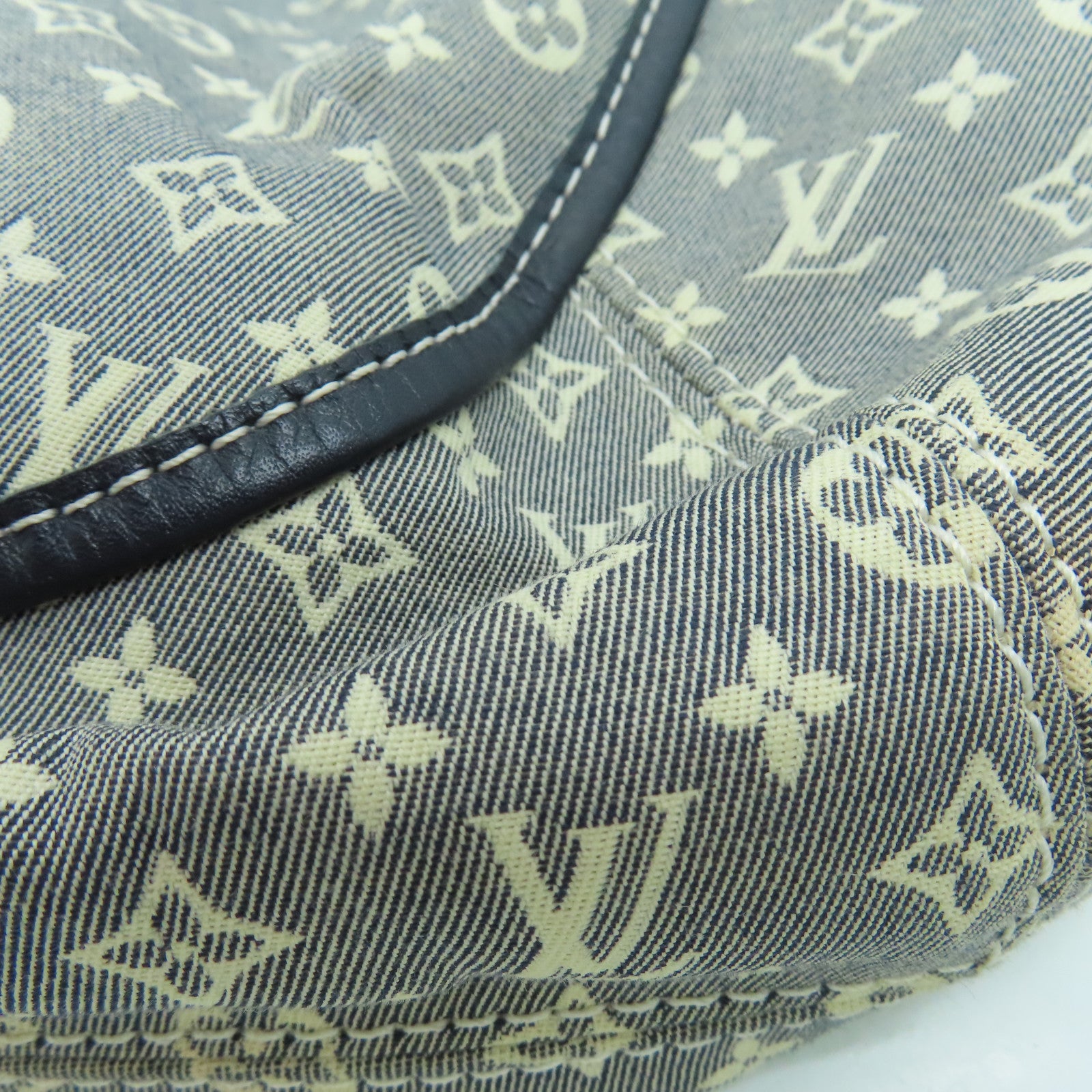 LOUIS VUITTON Monogram Mini Romance Shoulder Bag金扣肩背袋蓝色