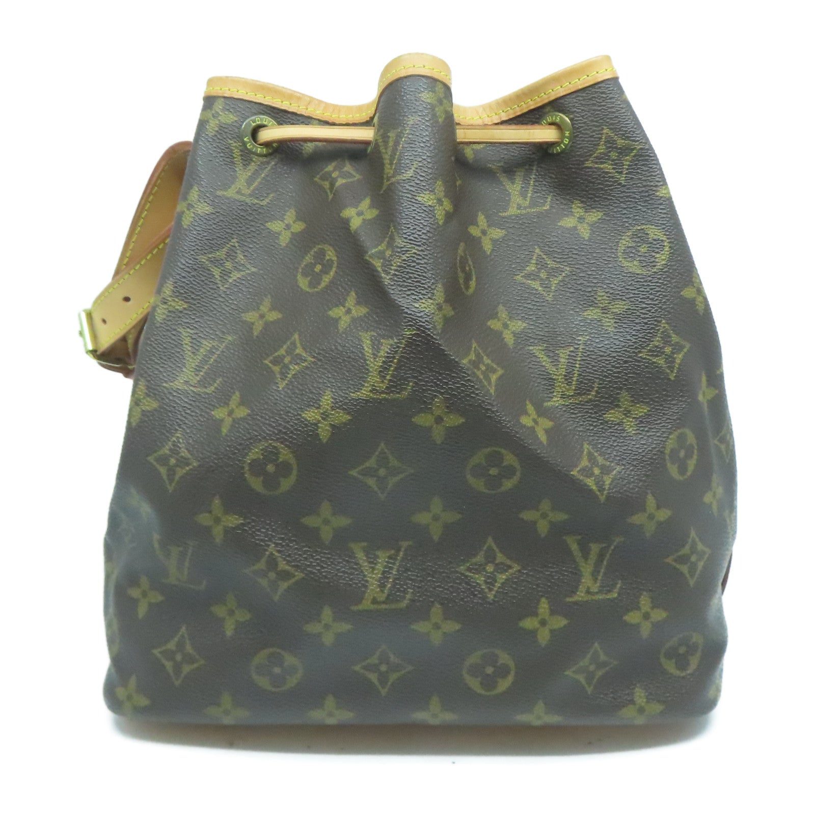 LOUIS VUITTON Monogram Petit Noe金扣肩背袋啡色
