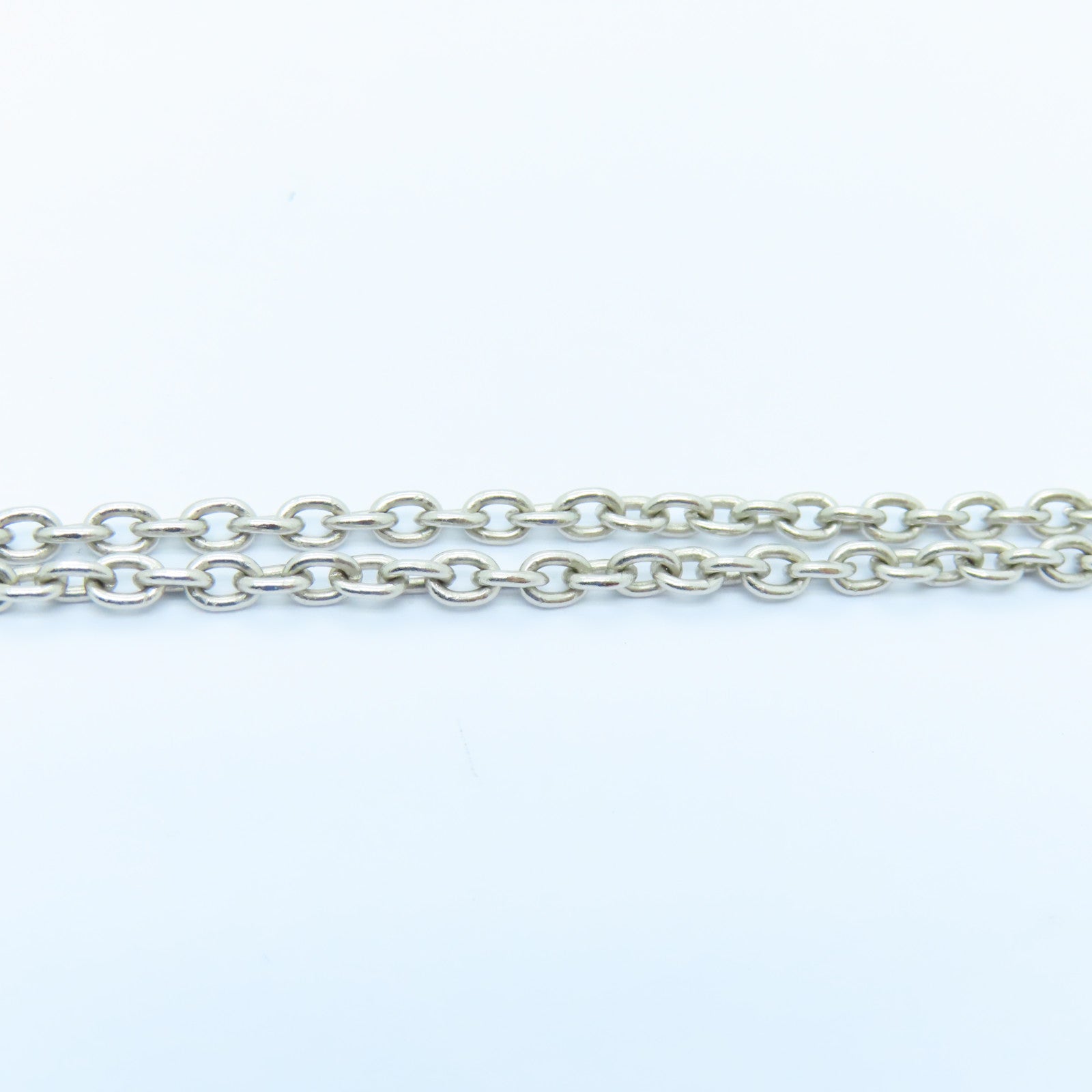 HERMES Metal Panache Necklace Silver Buckle Necklace Silver