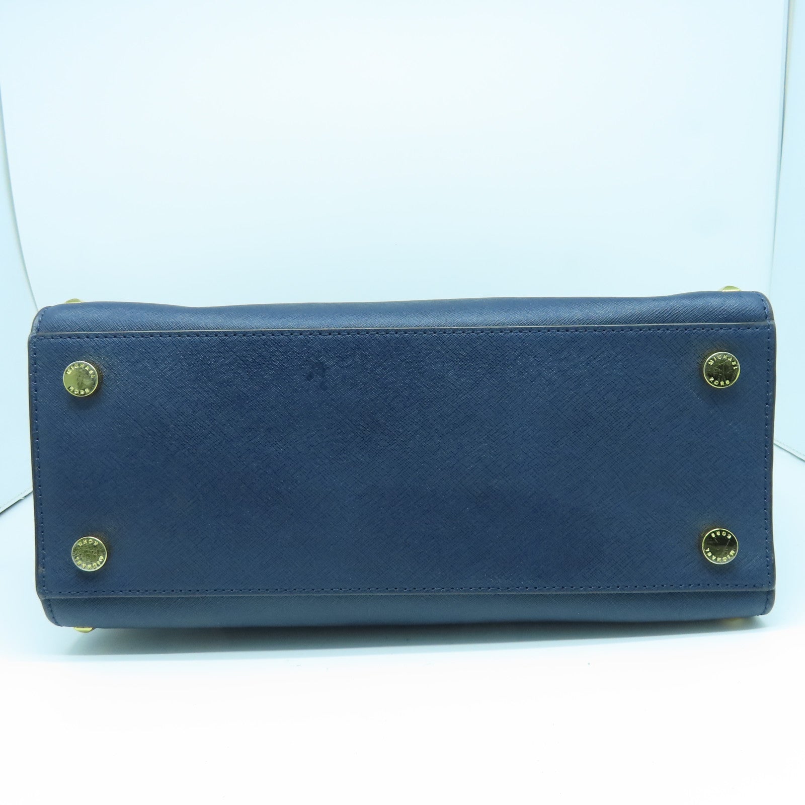 Michael Kors 皮革2way Shoulder Bag金扣手挽肩背两用袋蓝色