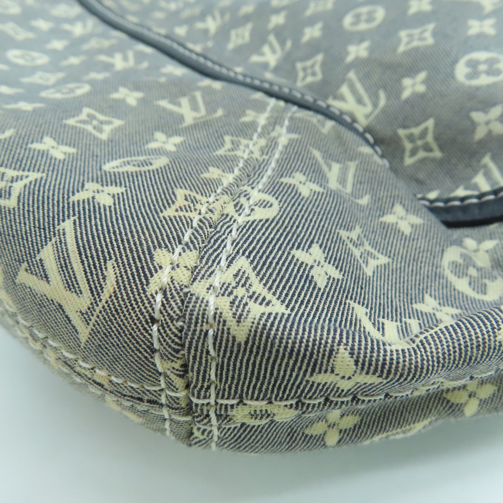 LOUIS VUITTON Monogram Mini Romance Shoulder Bag金扣肩背袋蓝色