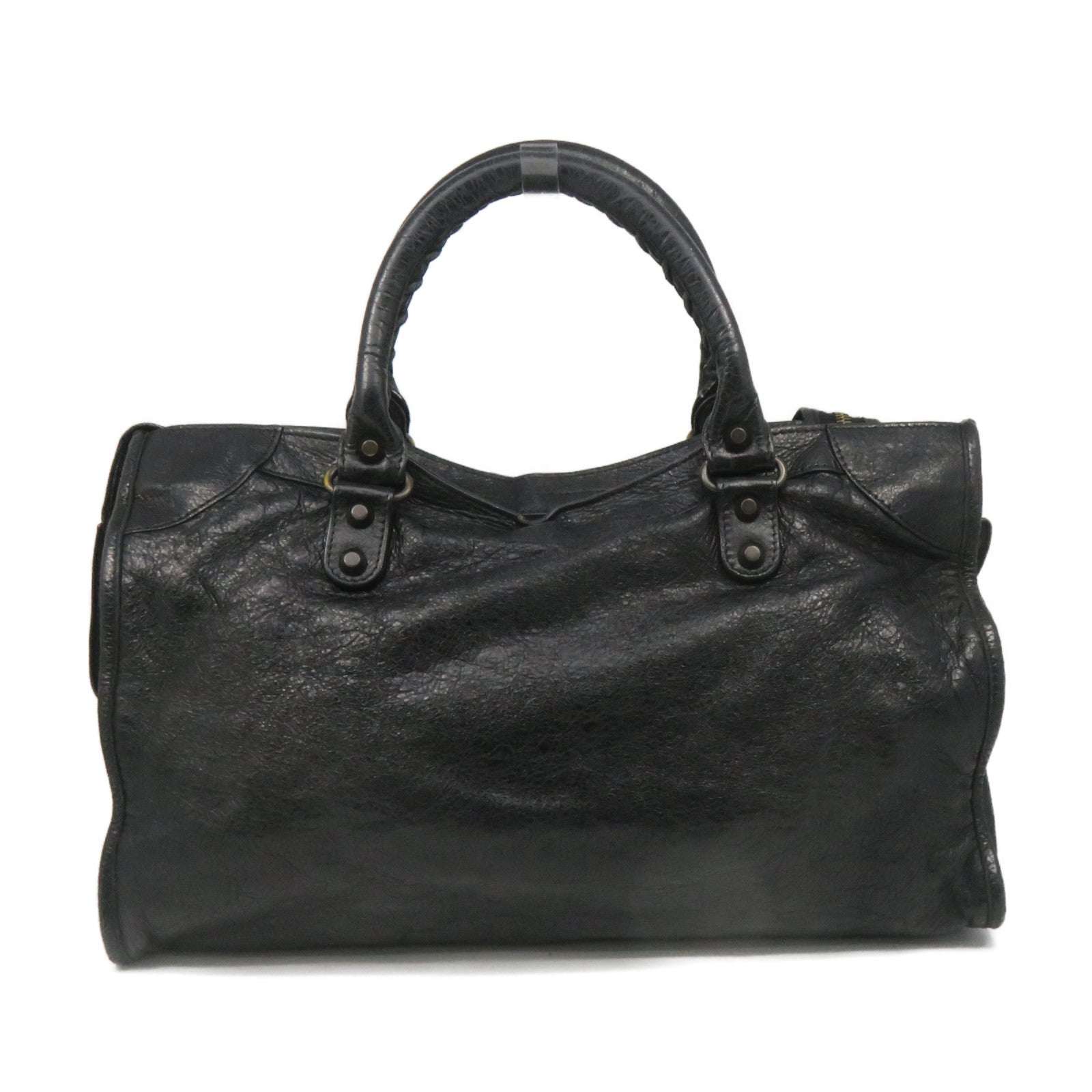 BALENCIAGA 牛皮皮革City 2Way Shoulder Bag手挽肩背兩用袋黑色