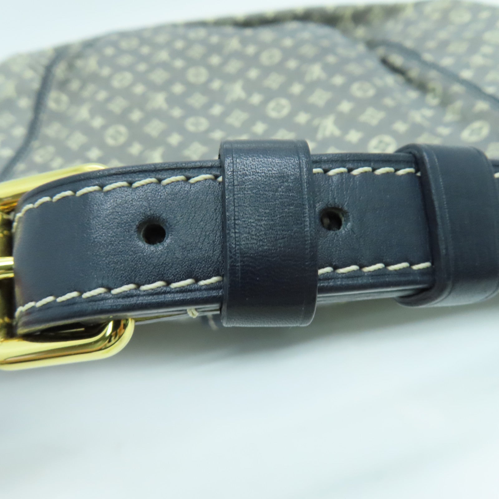 LOUIS VUITTON Monogram Mini Romance Shoulder Bag金扣肩背袋蓝色
