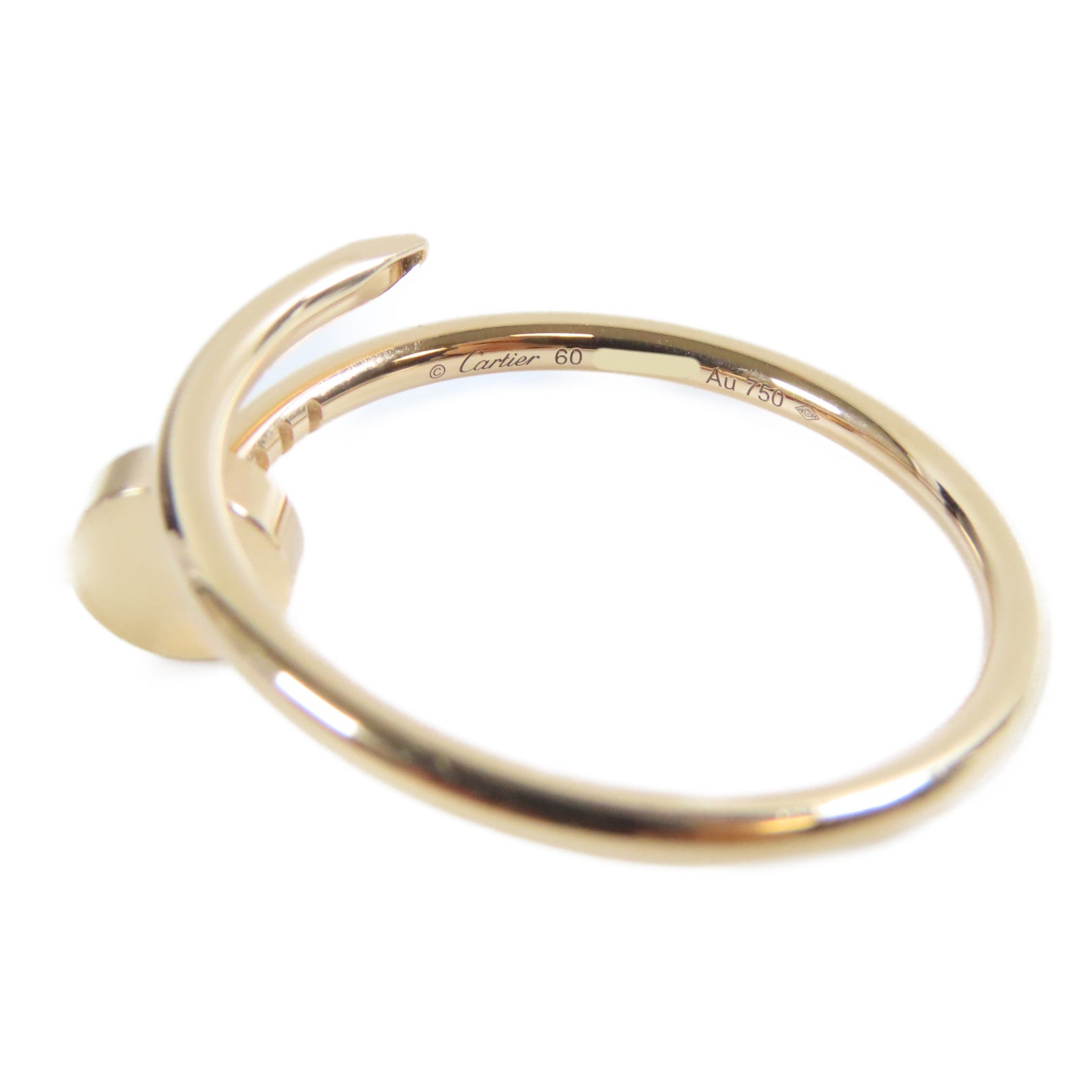 CARTIER 18K玫瑰金Juste Un Clou Ring戒指Cartier#60/US#9