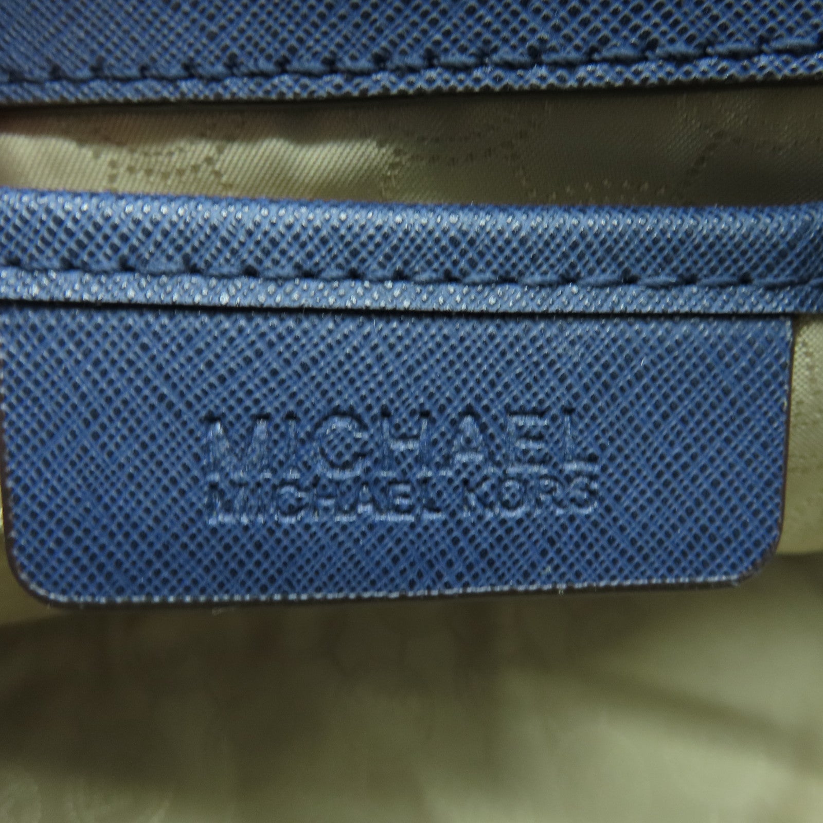 Michael Kors 皮革2way Shoulder Bag金扣手挽肩背两用袋蓝色