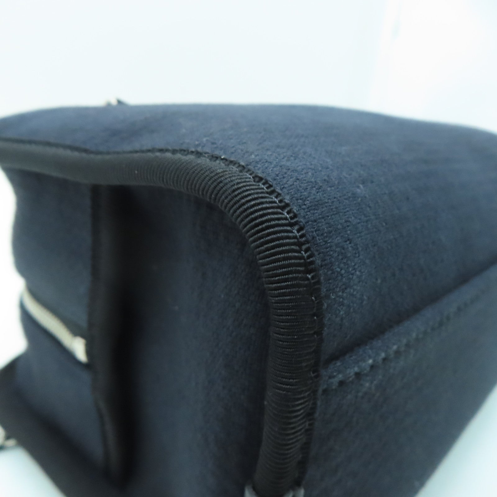 CHANEL 帆布2 Way Shoulder銀扣手挽肩背兩用袋黑色