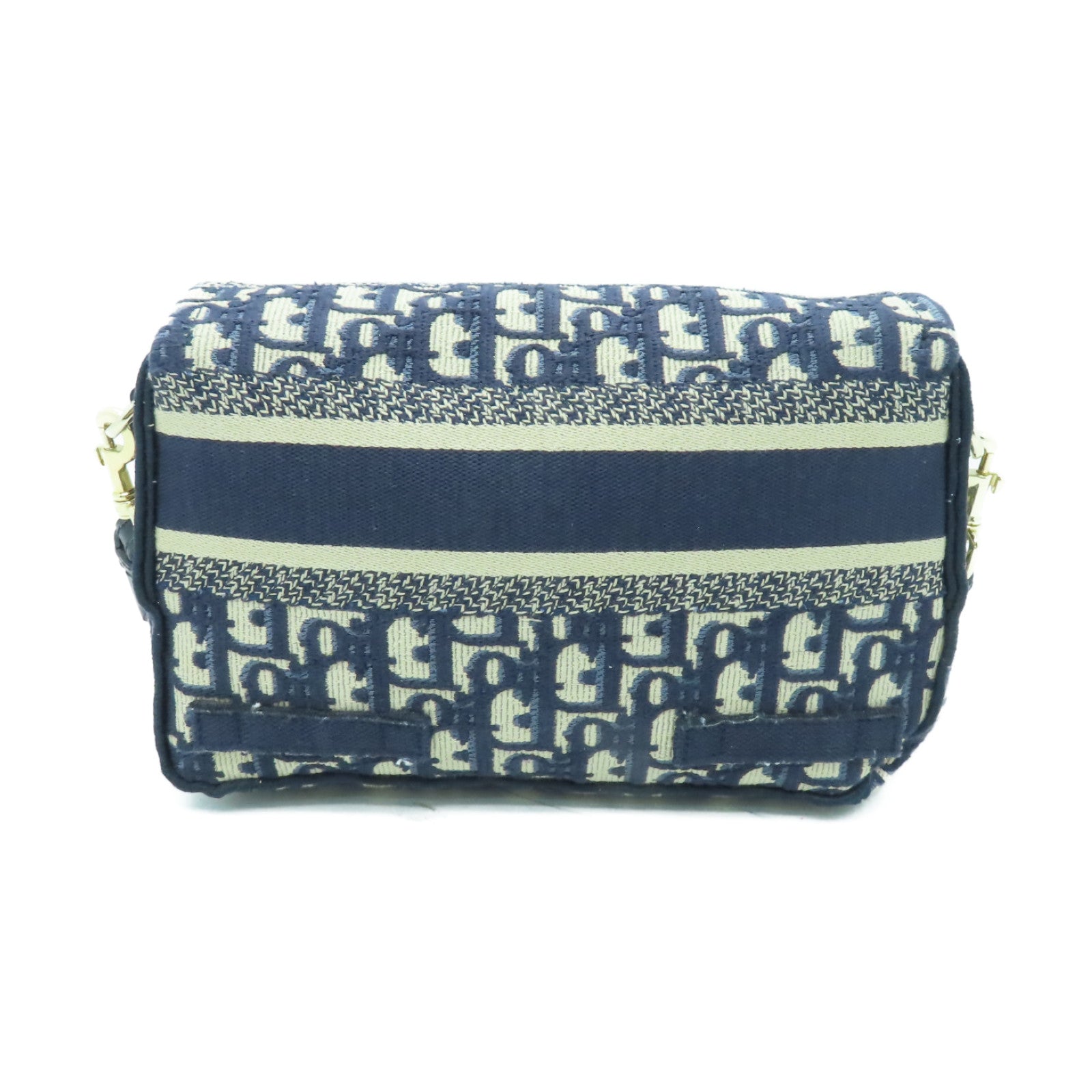 Dior 帆布Diorcamp金扣肩背袋藍色