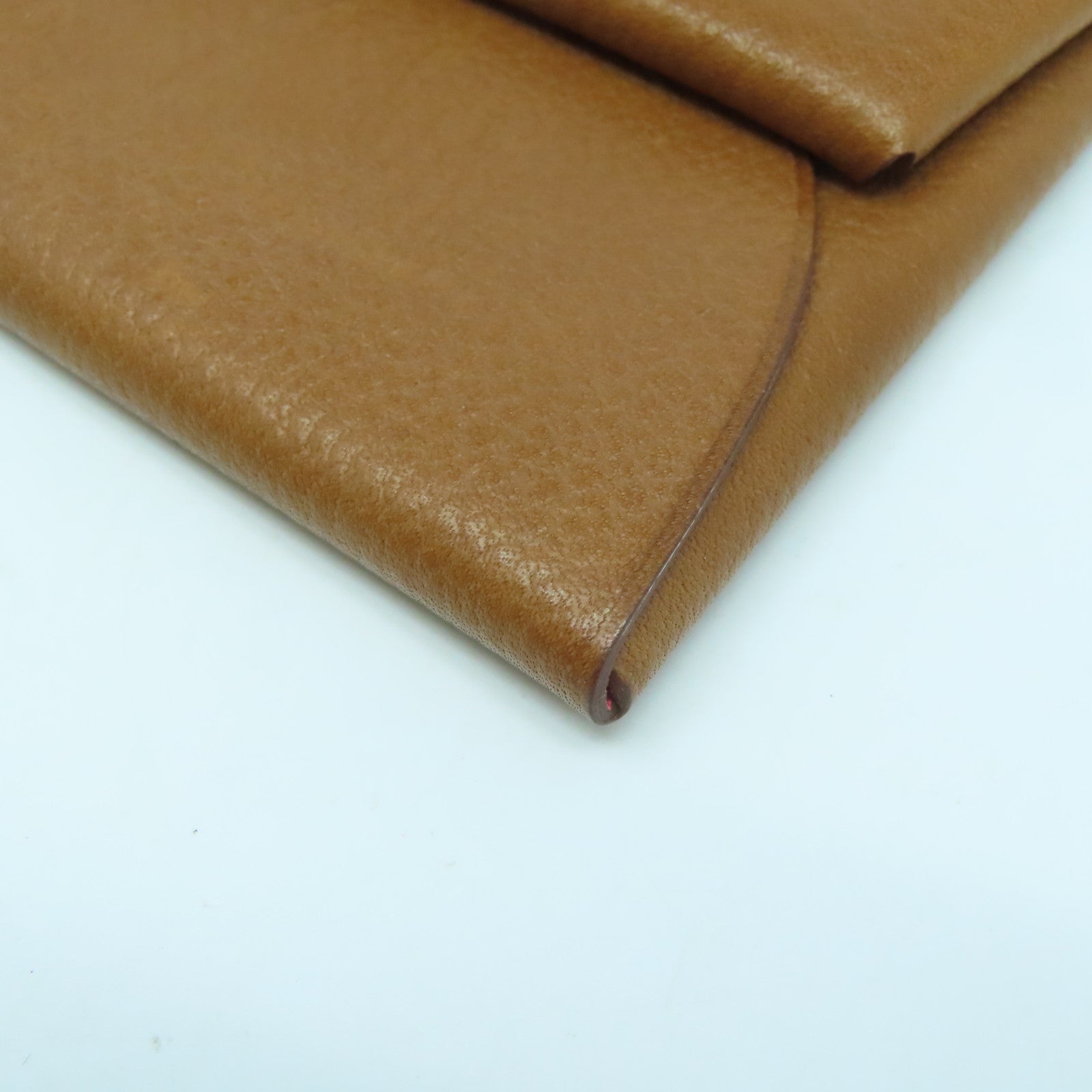 HERMES Evercolor皮革Coin Case銀扣零錢包Gold經典駝色
