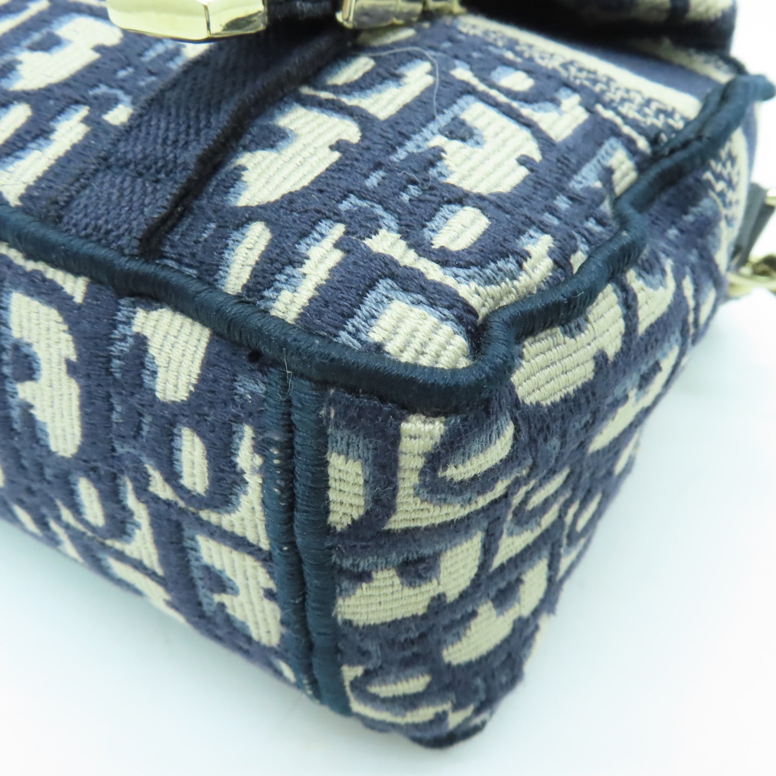 Dior 帆布Diorcamp金扣肩背袋藍色