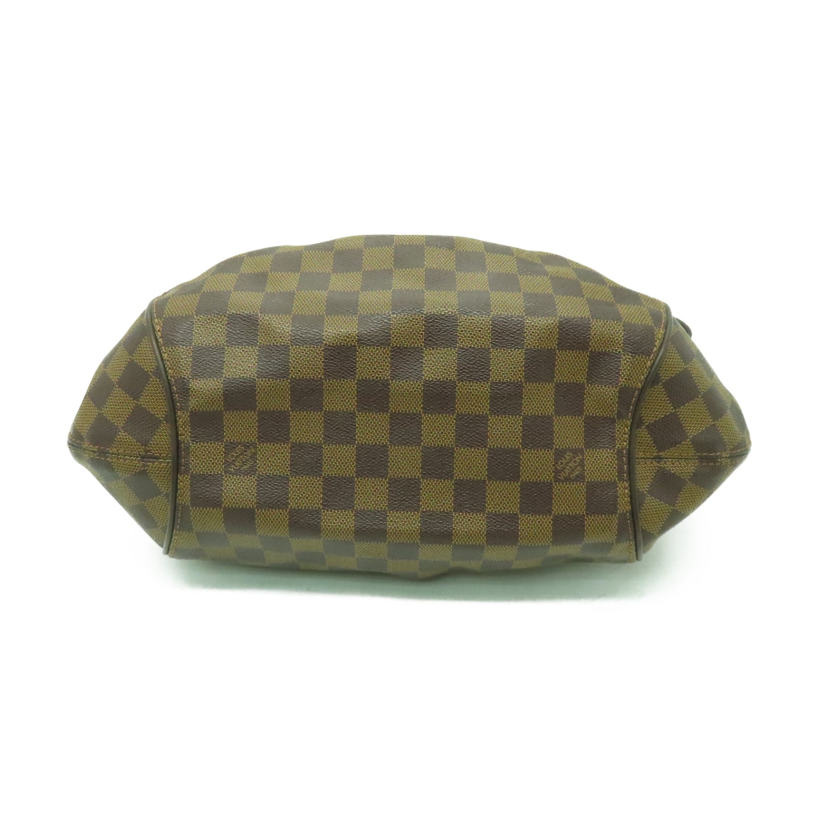 LOUIS VUITTON Damier Sistina MM金扣肩背袋棕色