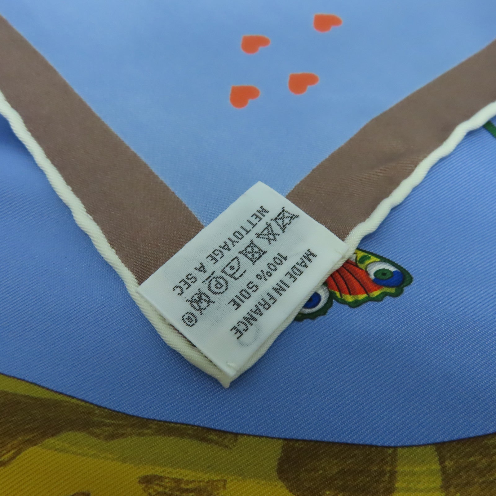 HERMES 絲質Scarf 90x90絲巾淺藍色