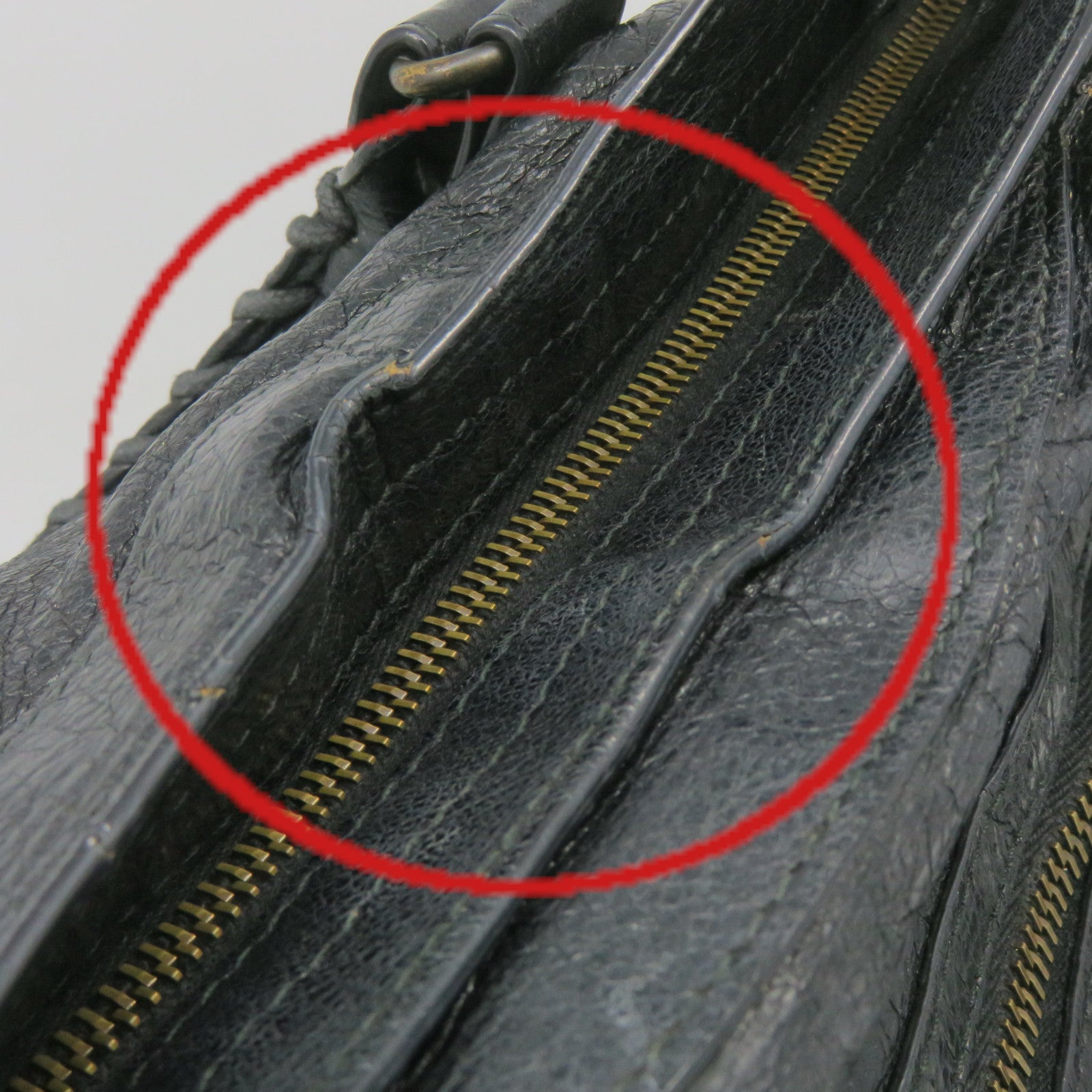 BALENCIAGA 牛皮皮革City 2Way Shoulder Bag手挽肩背兩用袋黑色