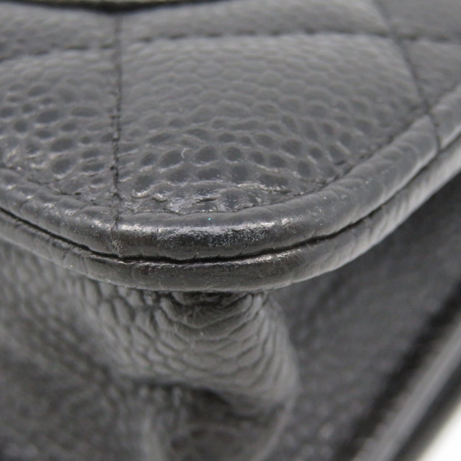 CHANEL Caviar皮革Wallet On Chain Shoulder Bag金扣链带钱包肩背袋黑色