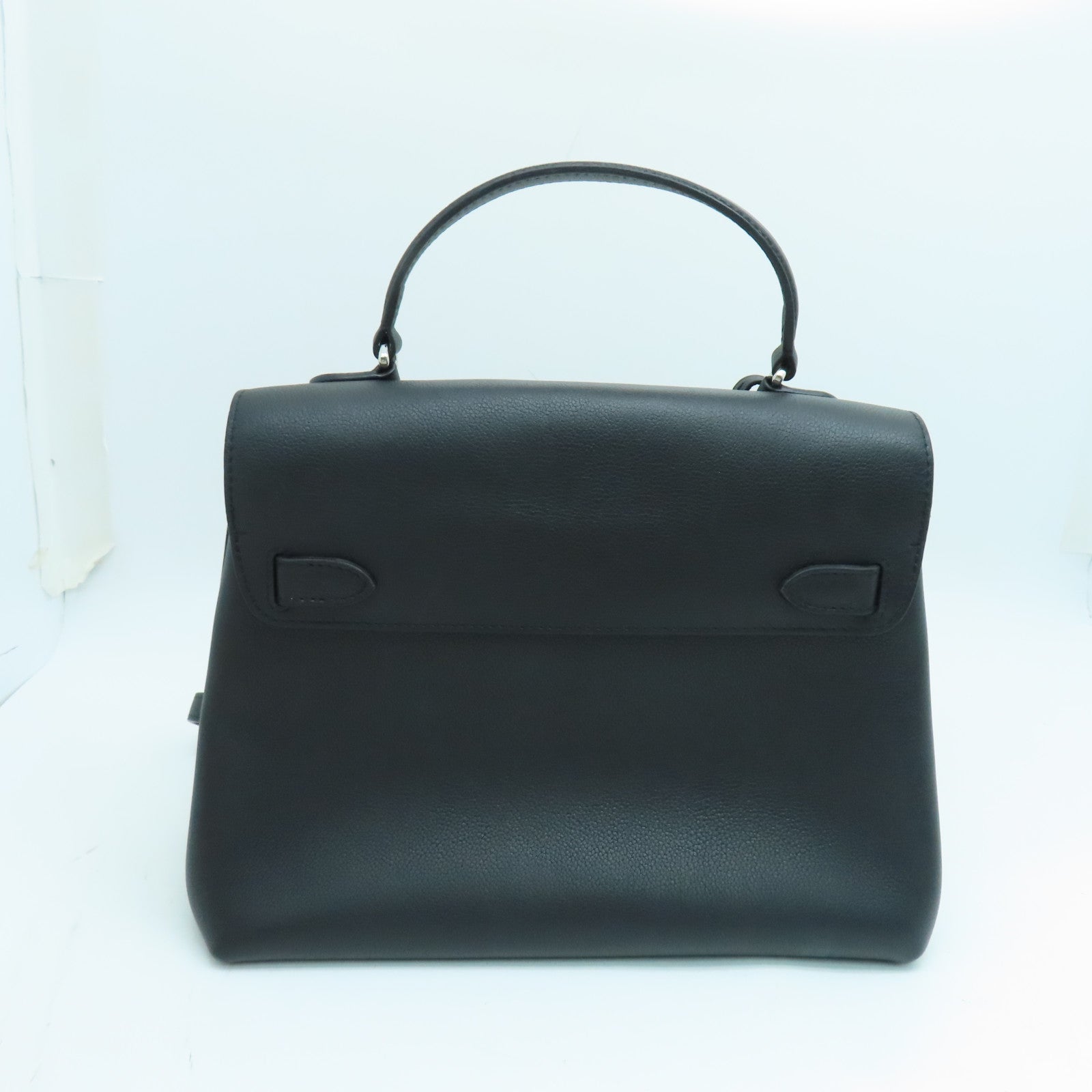 LOUIS VUITTON 牛皮皮革Lockme Ever 2 way Shoulder银扣手挽肩背两用袋黑色