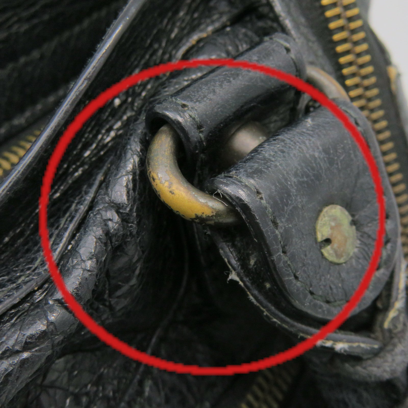 BALENCIAGA 牛皮皮革City 2Way Shoulder Bag手挽肩背兩用袋黑色