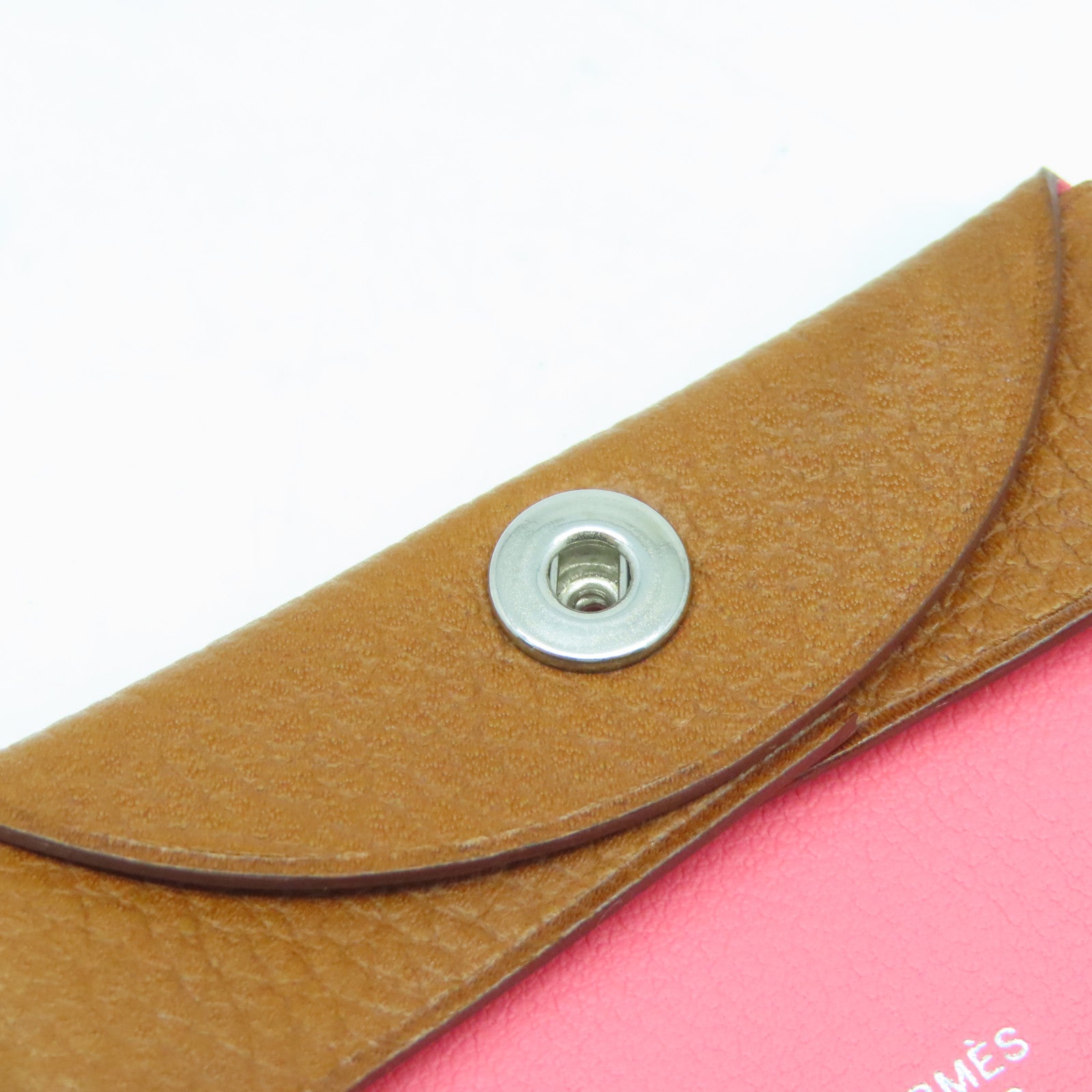 HERMES Evercolor皮革Coin Case銀扣零錢包Gold經典駝色