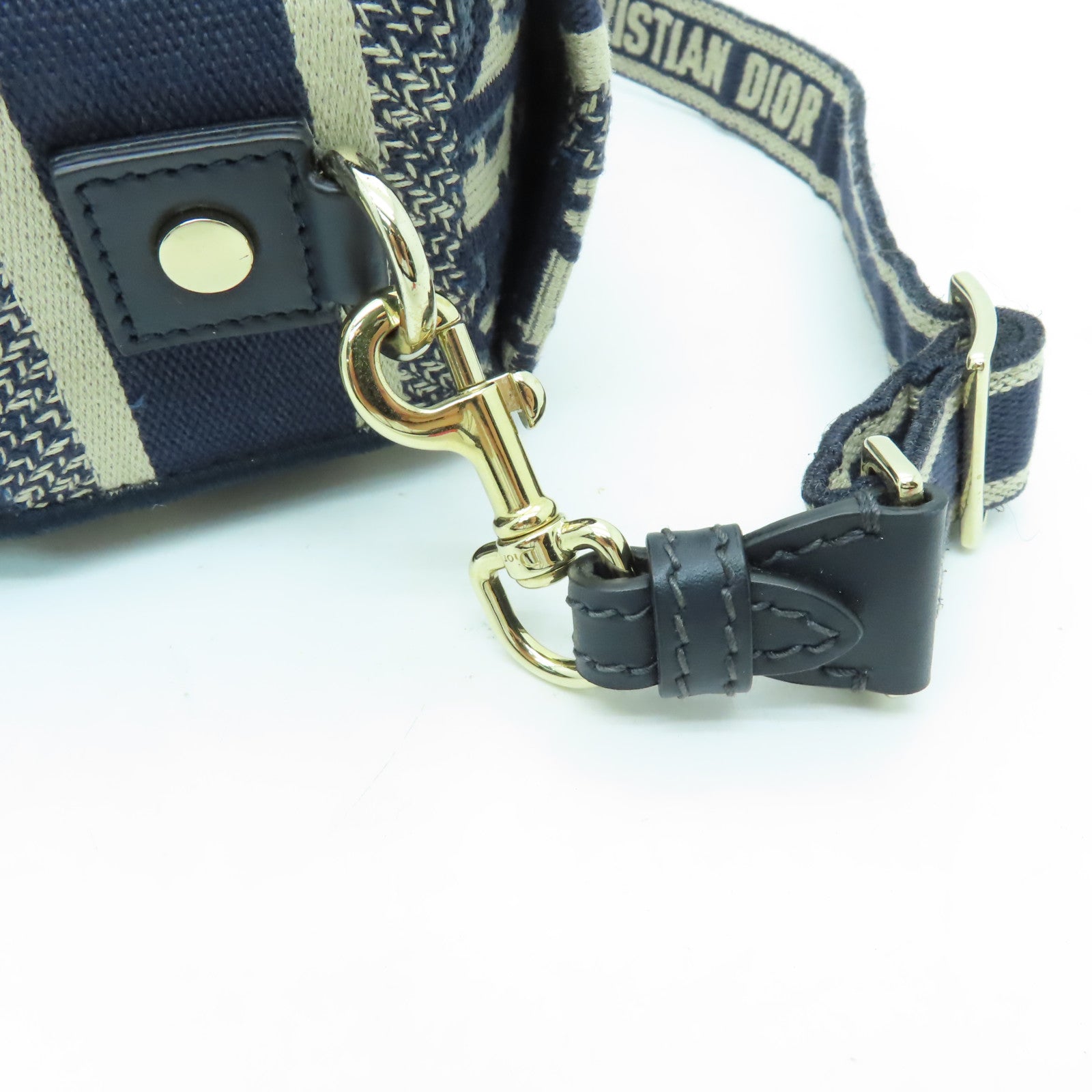 Dior 帆布Diorcamp金扣肩背袋藍色