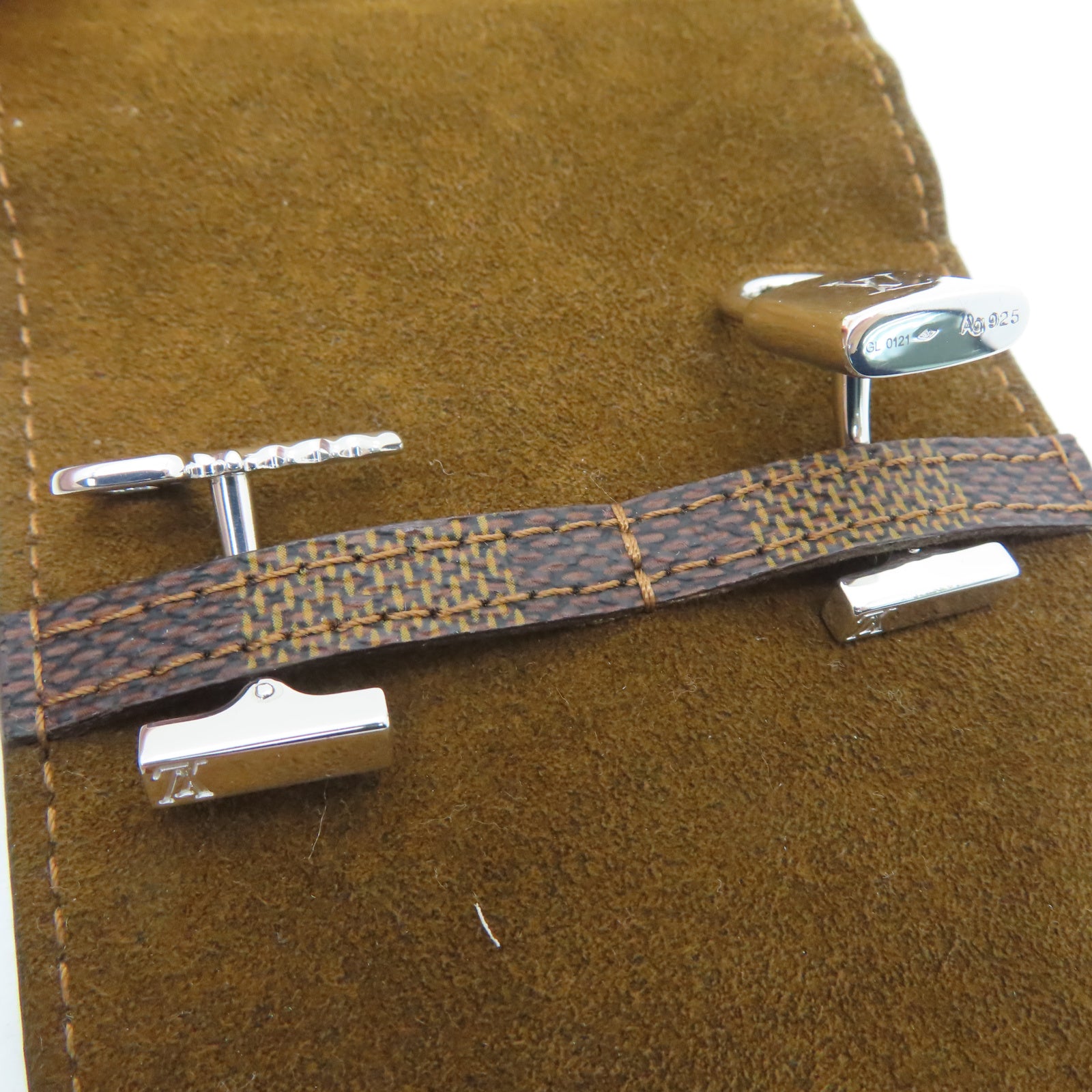 LOUIS VUITTON 925纯银Lock Key Cuff Links袖扣