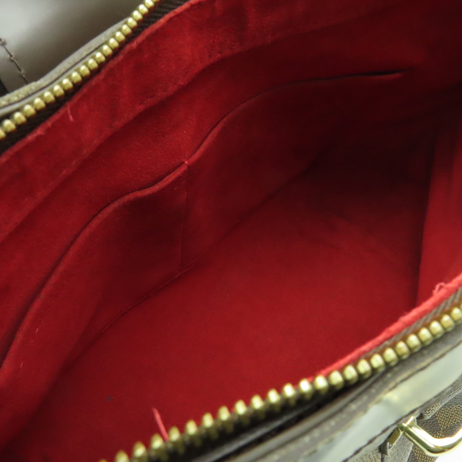LOUIS VUITTON Damier Sistina MM金扣肩背袋棕色