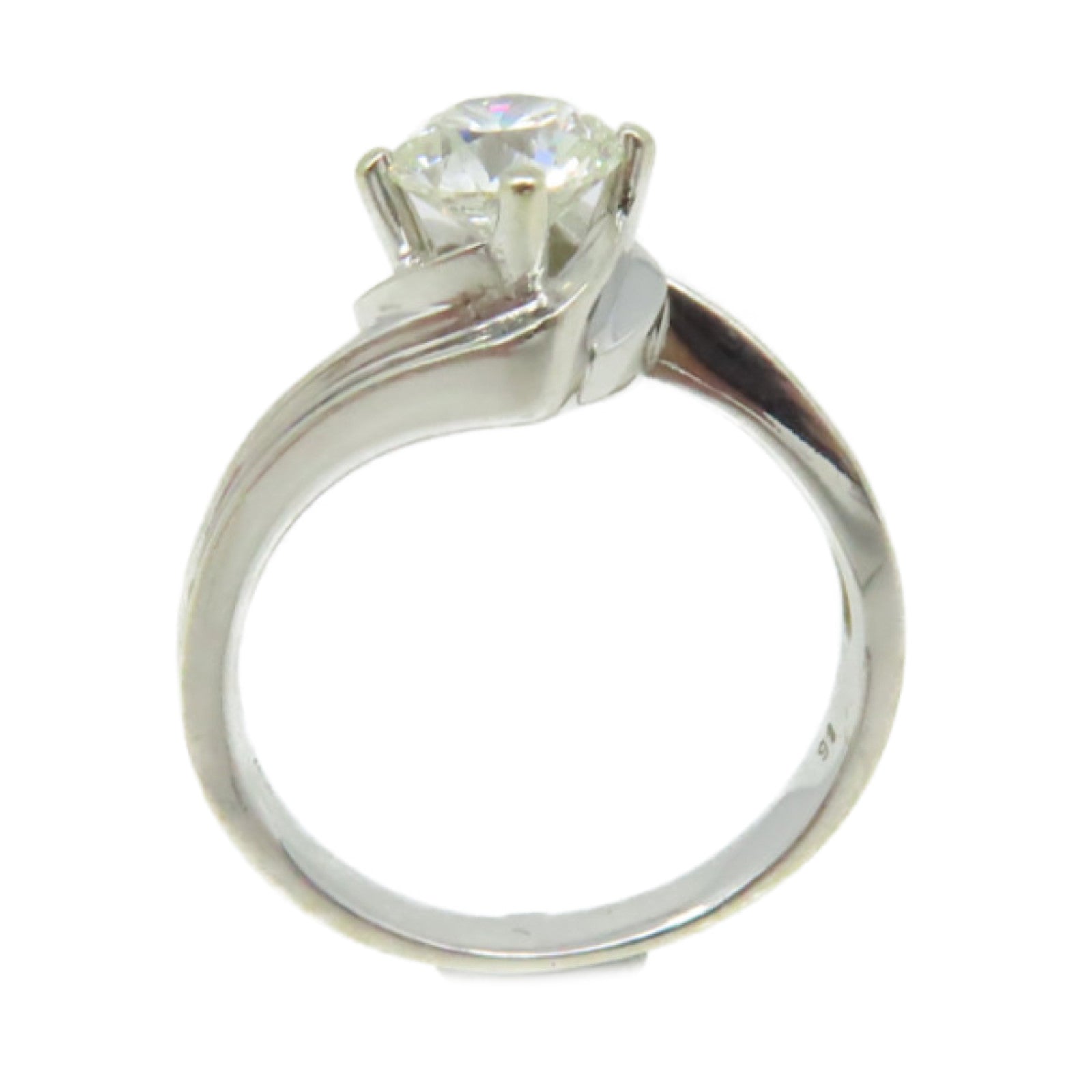JEWELRY 18K白金/0.91ct鑽石Diamond Ring戒指US#6.25
