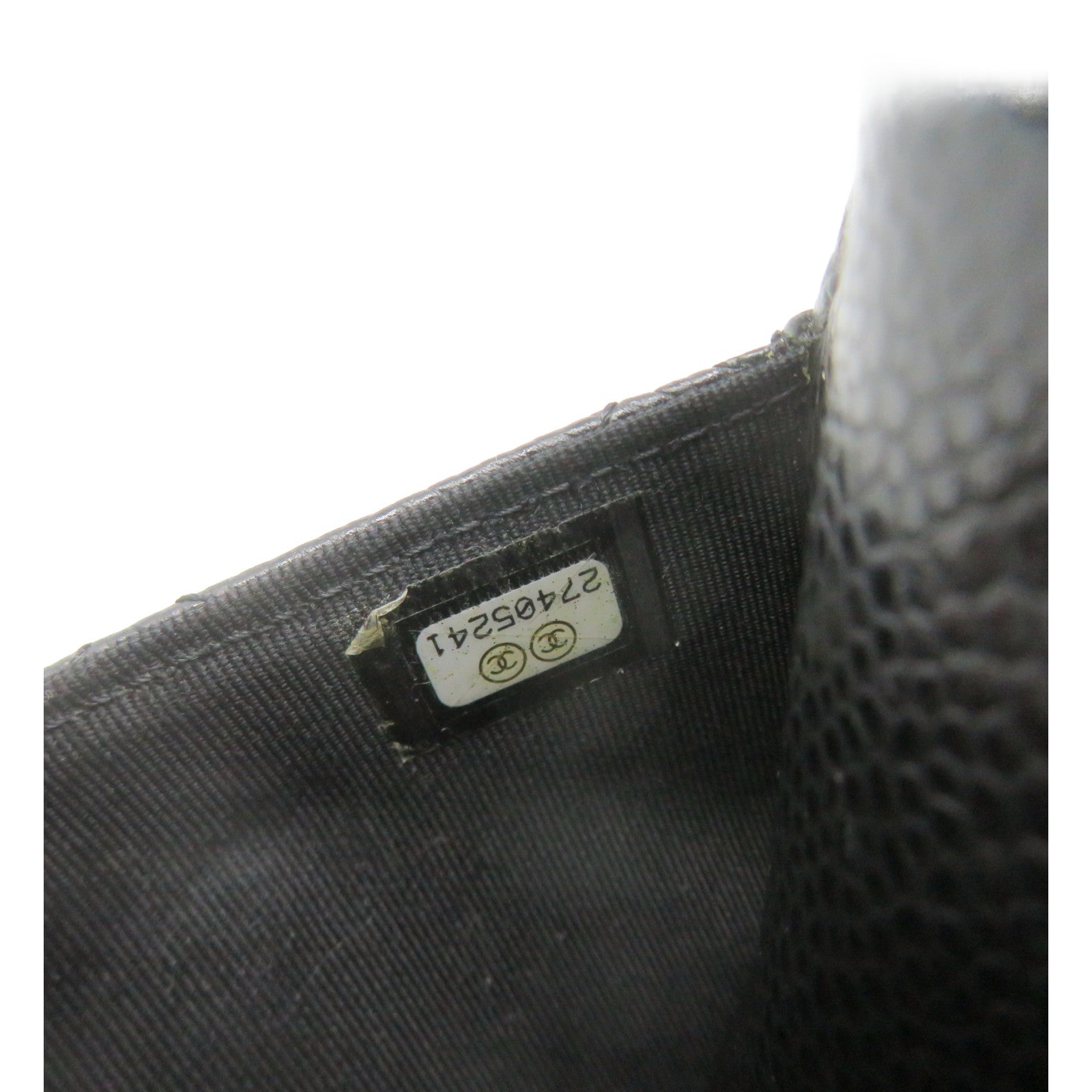 CHANEL Caviar皮革Wallet On Chain Shoulder Bag金扣链带钱包肩背袋黑色