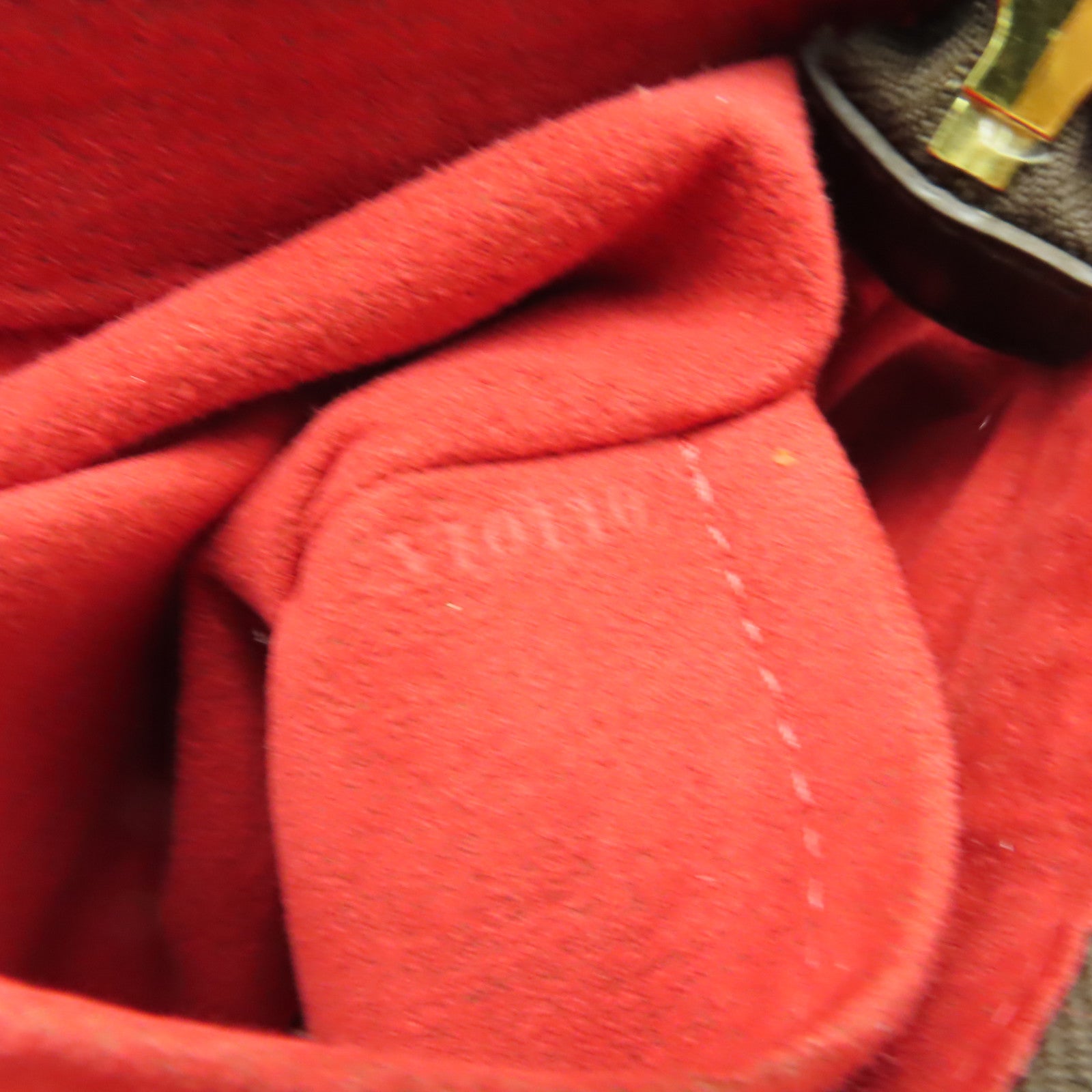 LOUIS VUITTON Damier Sistina MM金扣肩背袋棕色