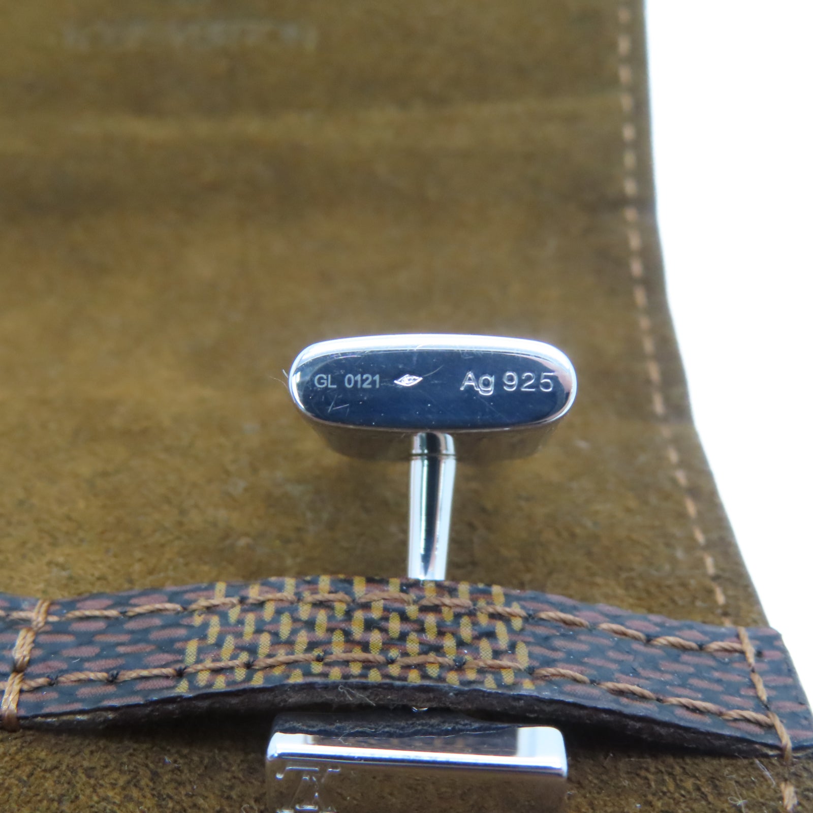 LOUIS VUITTON 925纯银Lock Key Cuff Links袖扣