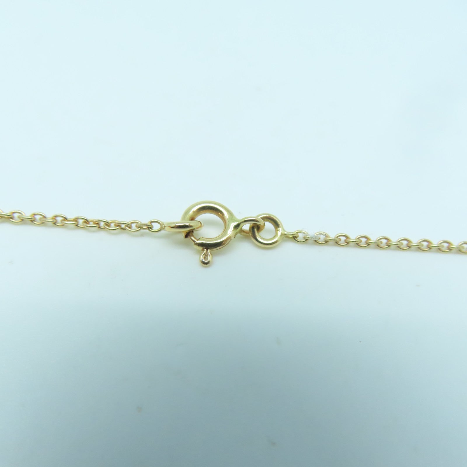 HERMES 18K玫瑰金Necklace 5.3g金扣項鍊金色
