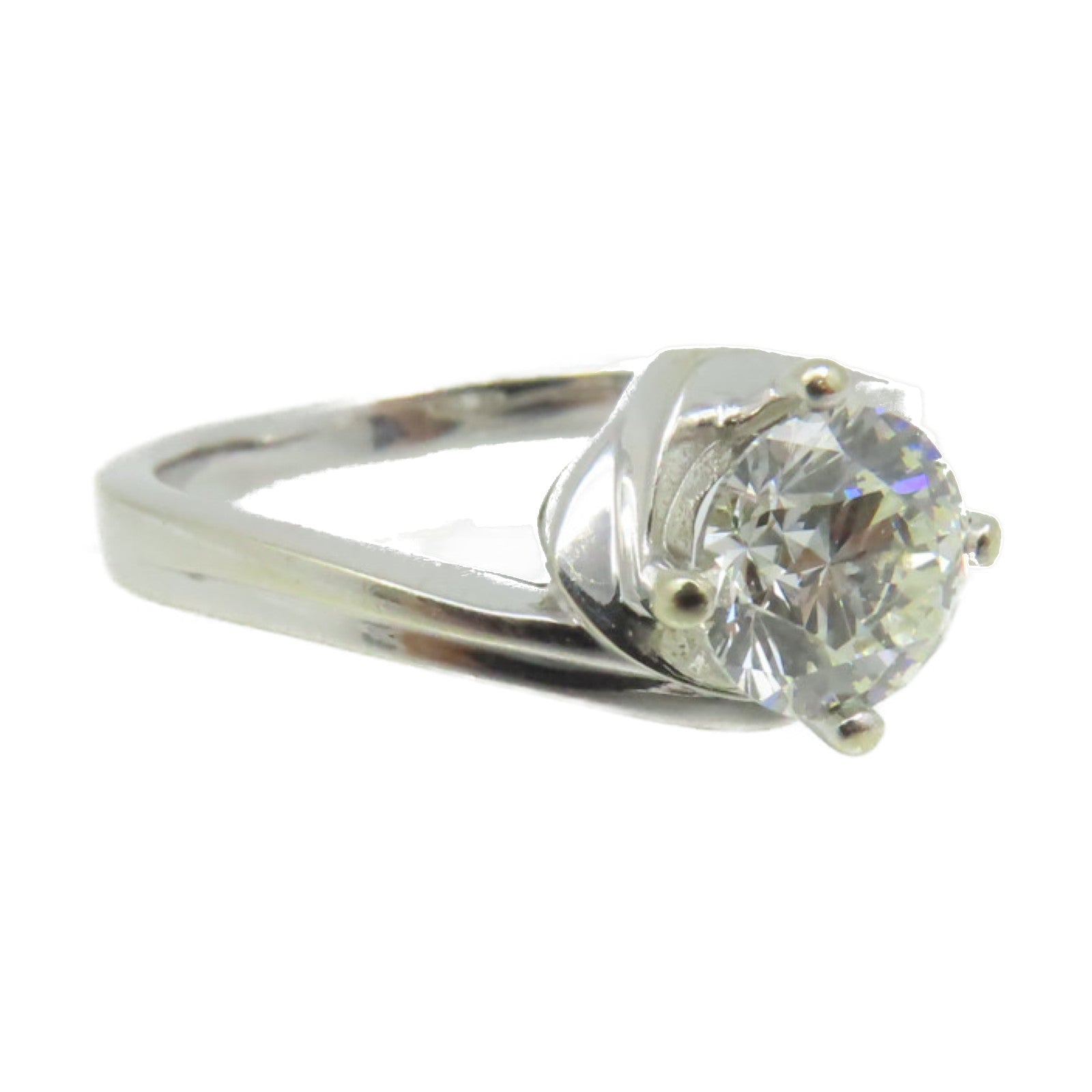 JEWELRY 18K白金/0.91ct鑽石Diamond Ring戒指US#6.25