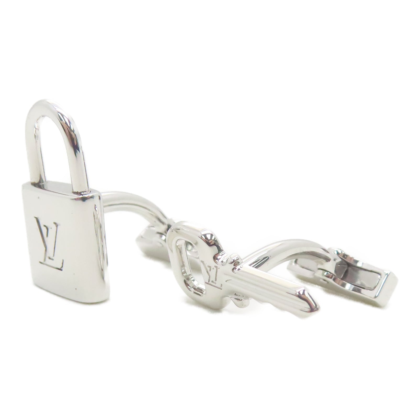 LOUIS VUITTON 925纯银Lock Key Cuff Links袖扣