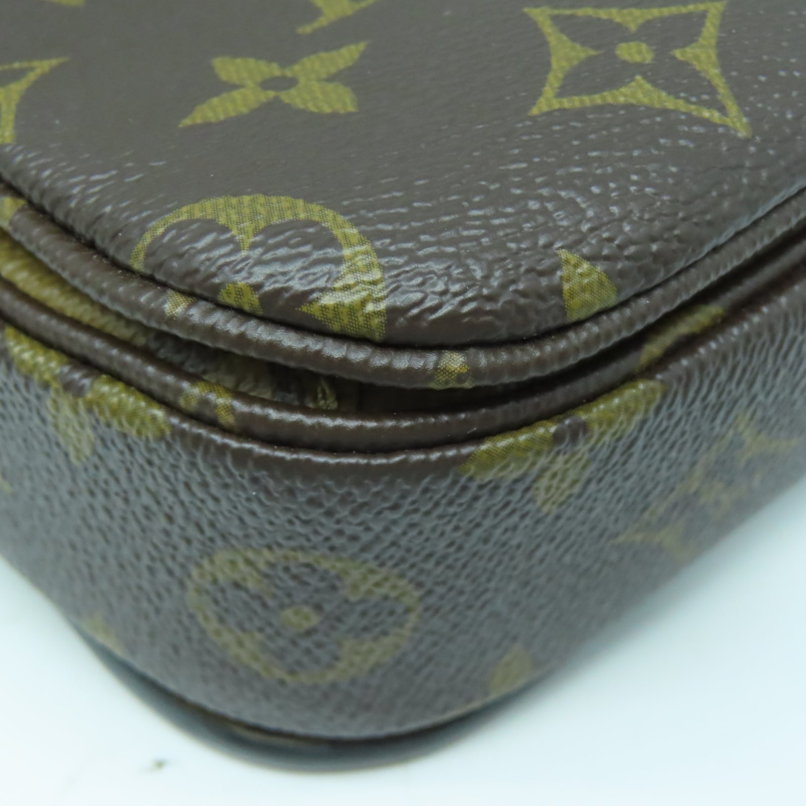 LOUIS VUITTON Monogram Reverse Pochette Metis金扣肩背袋棕色