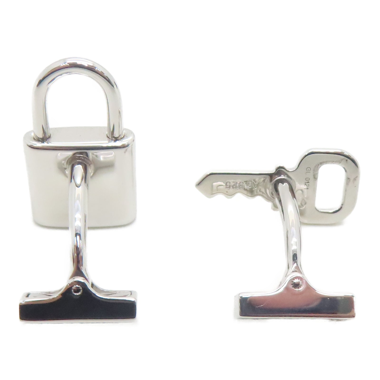 LOUIS VUITTON 925纯银Lock Key Cuff Links袖扣