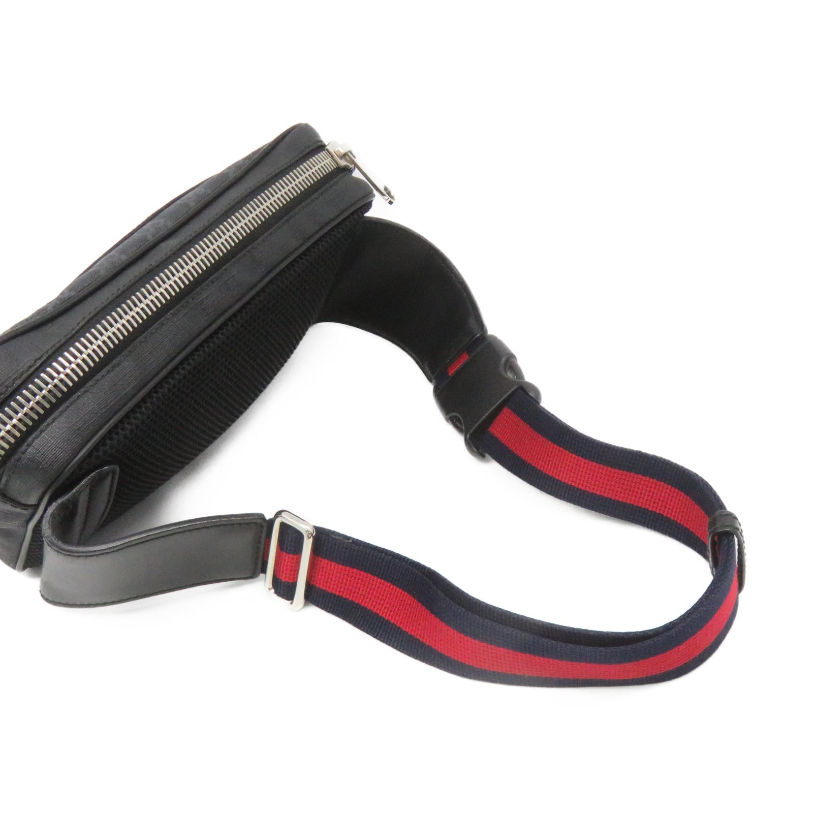 GUCCI 涂层帆布Waist Bag腰包黑色