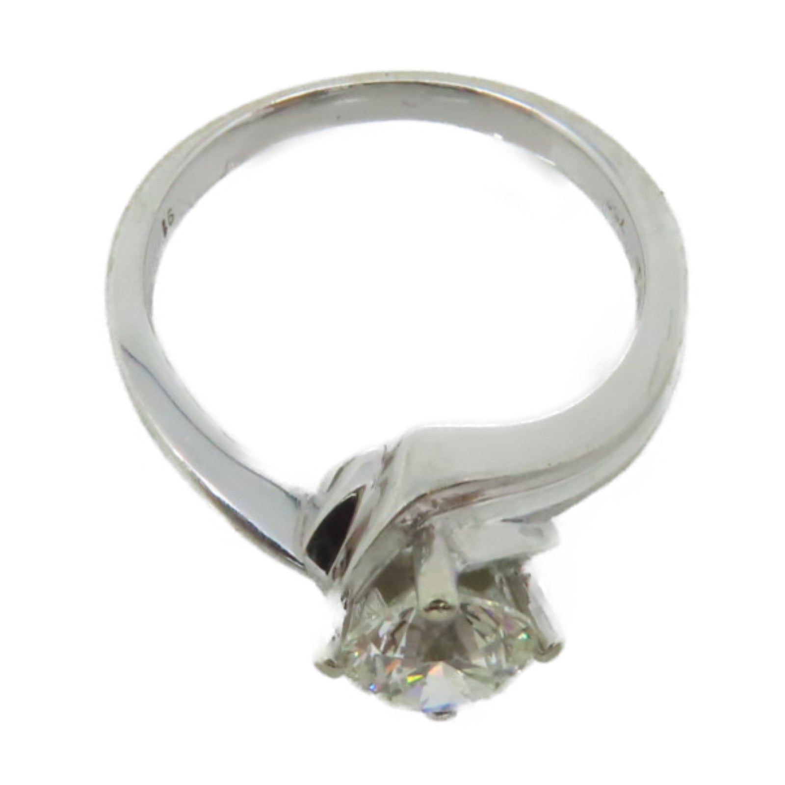 JEWELRY 18K白金/0.91ct鑽石Diamond Ring戒指US#6.25