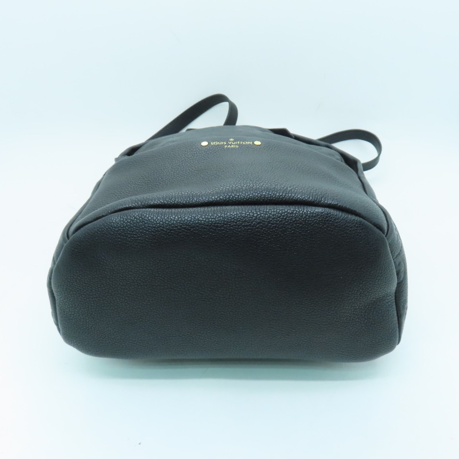 LOUIS VUITTON Monogram Empreinte Sorbonne Gold Buckle Backpack Black