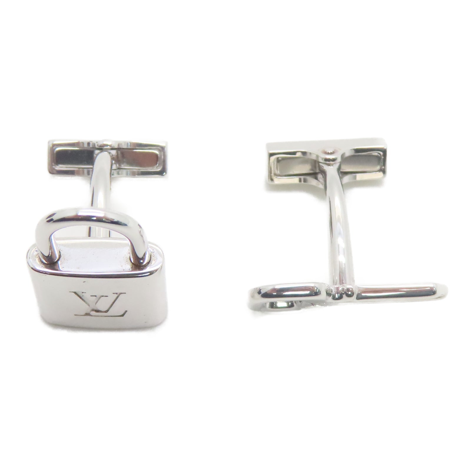 LOUIS VUITTON 925纯银Lock Key Cuff Links袖扣