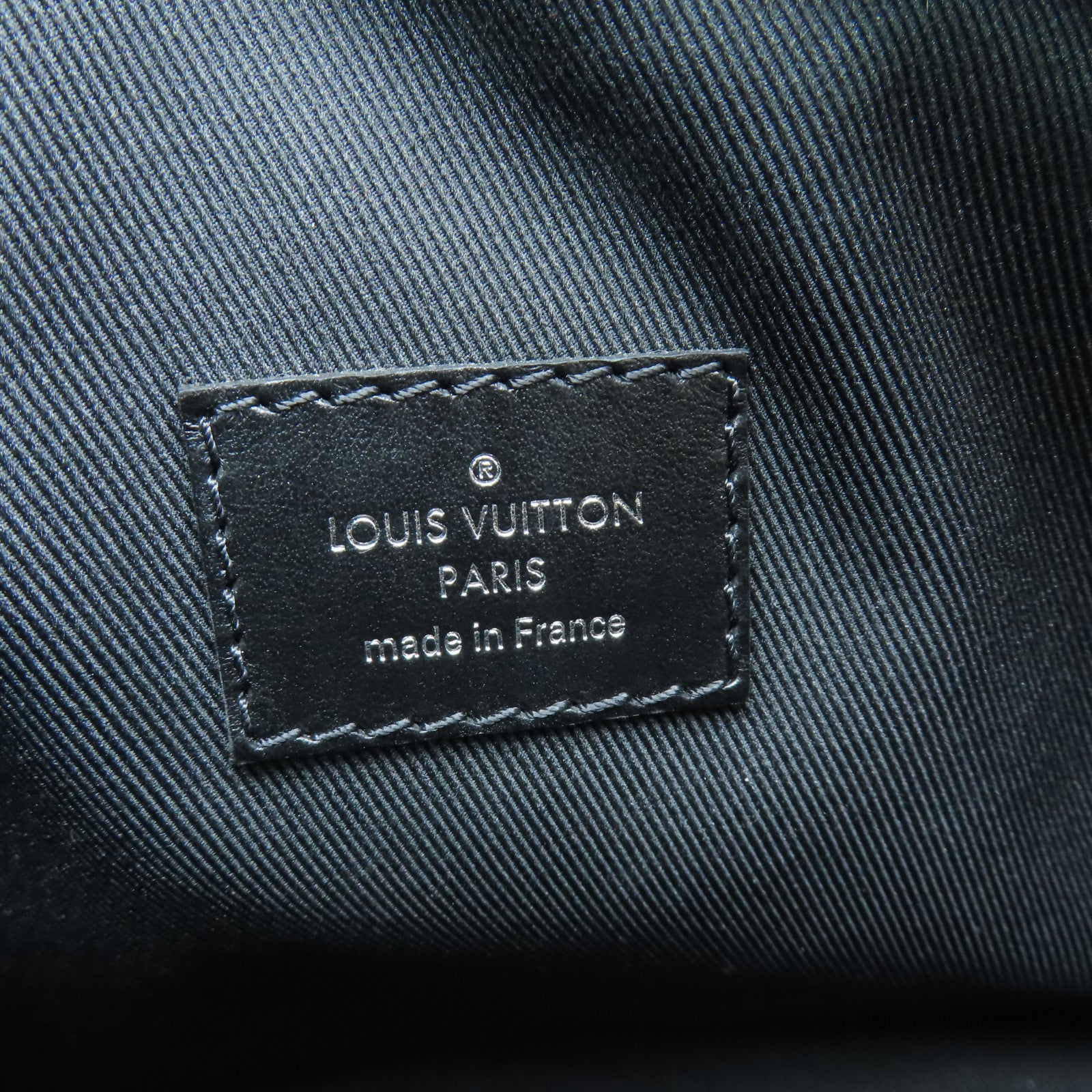 LOUIS VUITTON Monogram Eclipse Soft Trunk Black Buckle Shoulder Bag Black