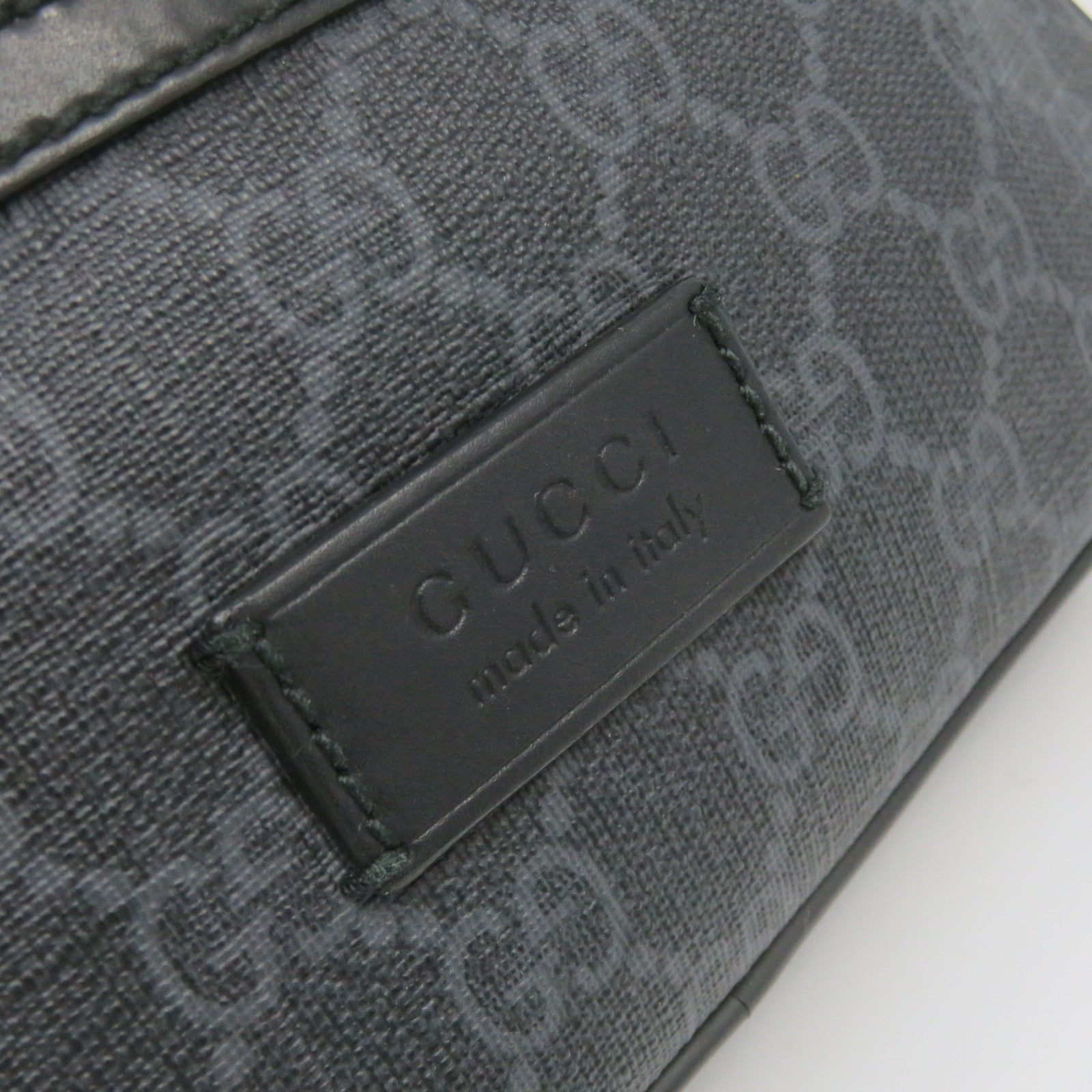 GUCCI 涂层帆布Waist Bag腰包黑色