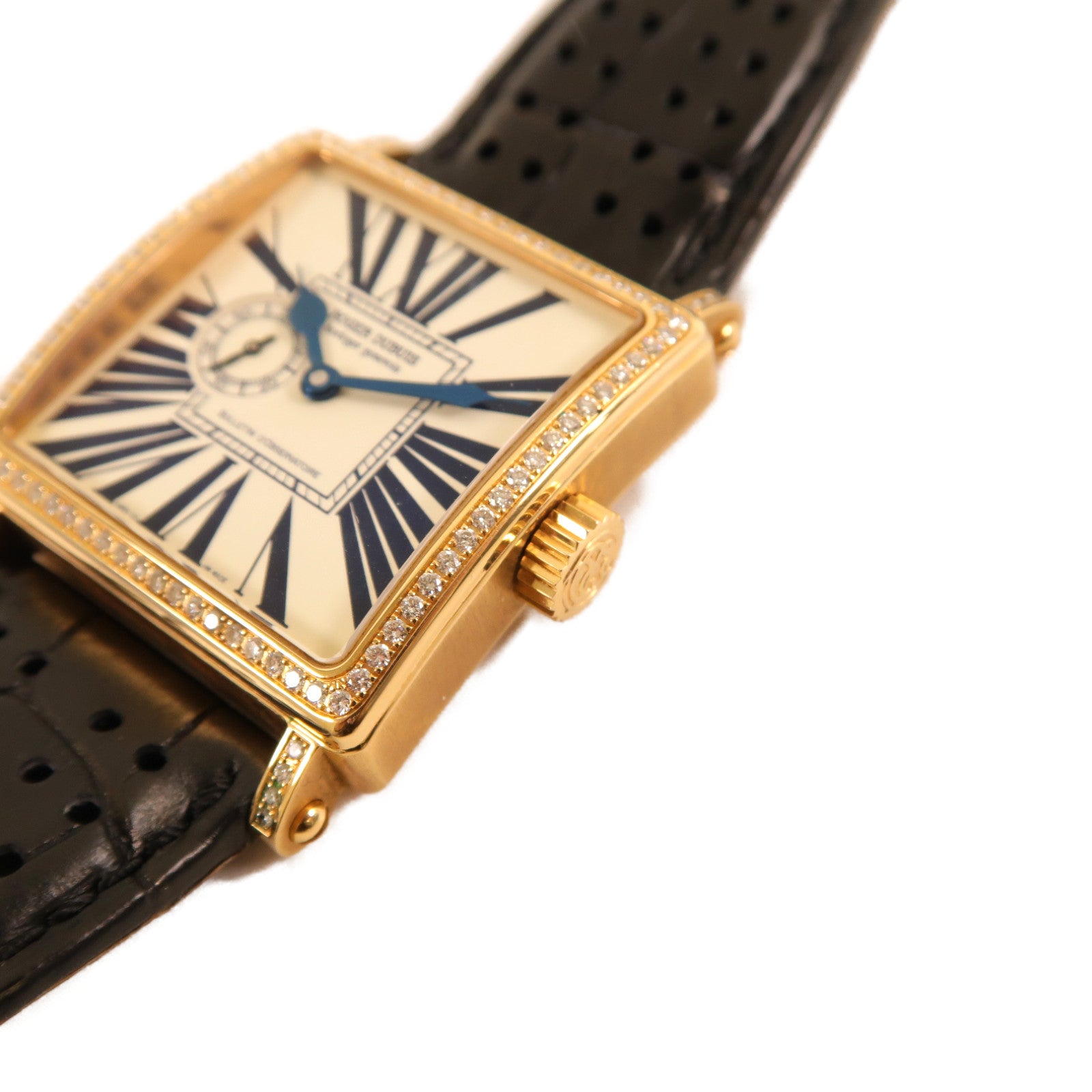 ROGER DUBUIS 18K黃金Golden Square手錶自動機芯米色