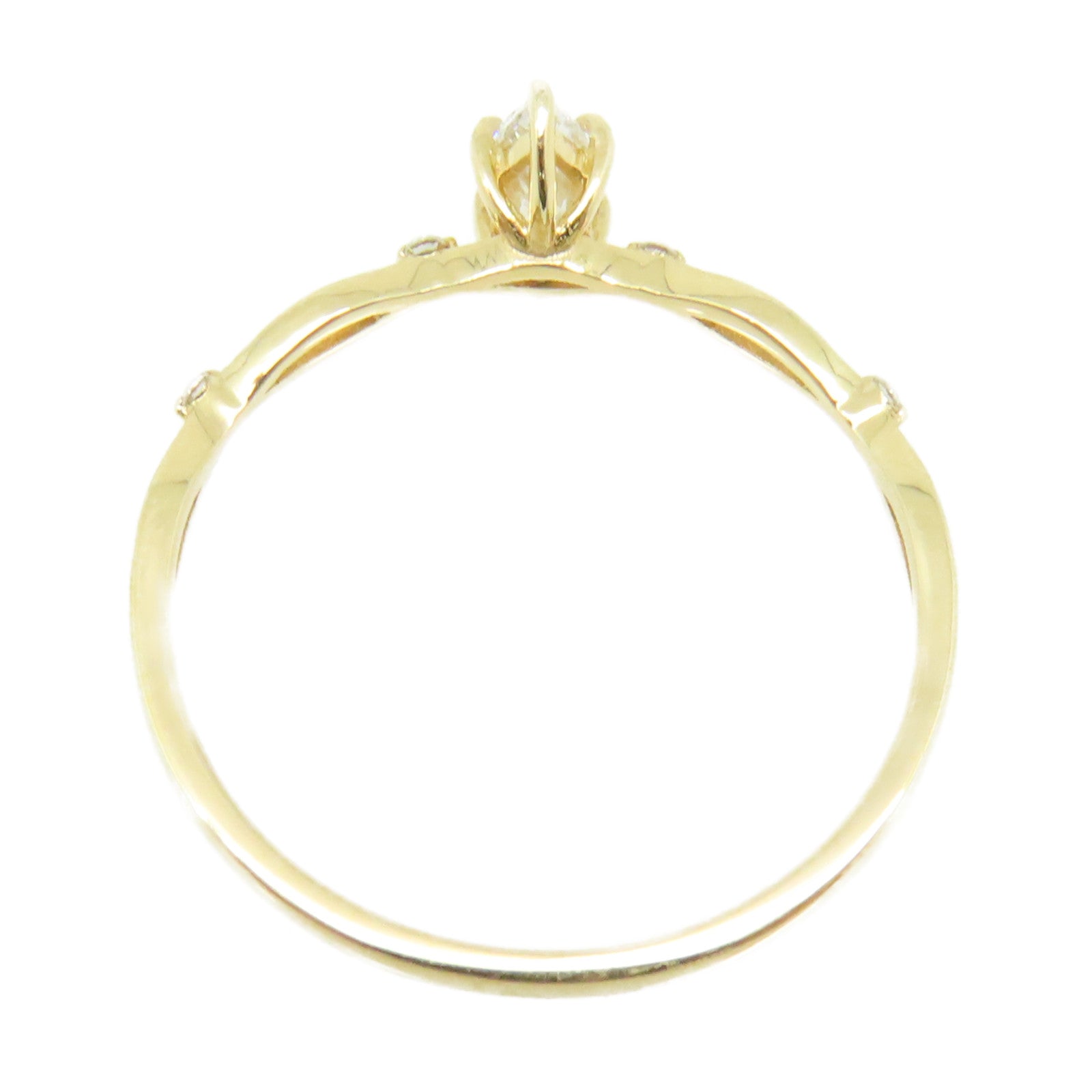 JEWELRY 18K黃金/0.20ct鑽石Diamond Ring戒指US#6