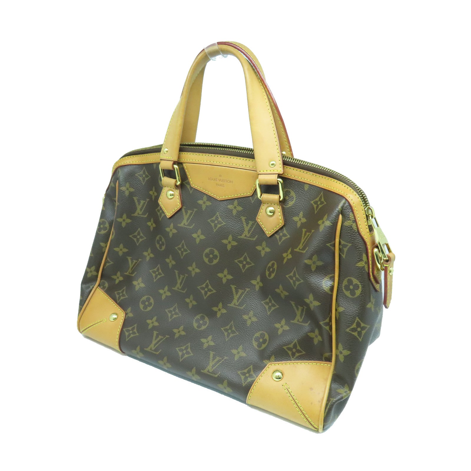 LOUIS VUITTON Mongram Retrio PM 2 Way Shoulder Tote Bag金扣手挽肩背两用袋啡色