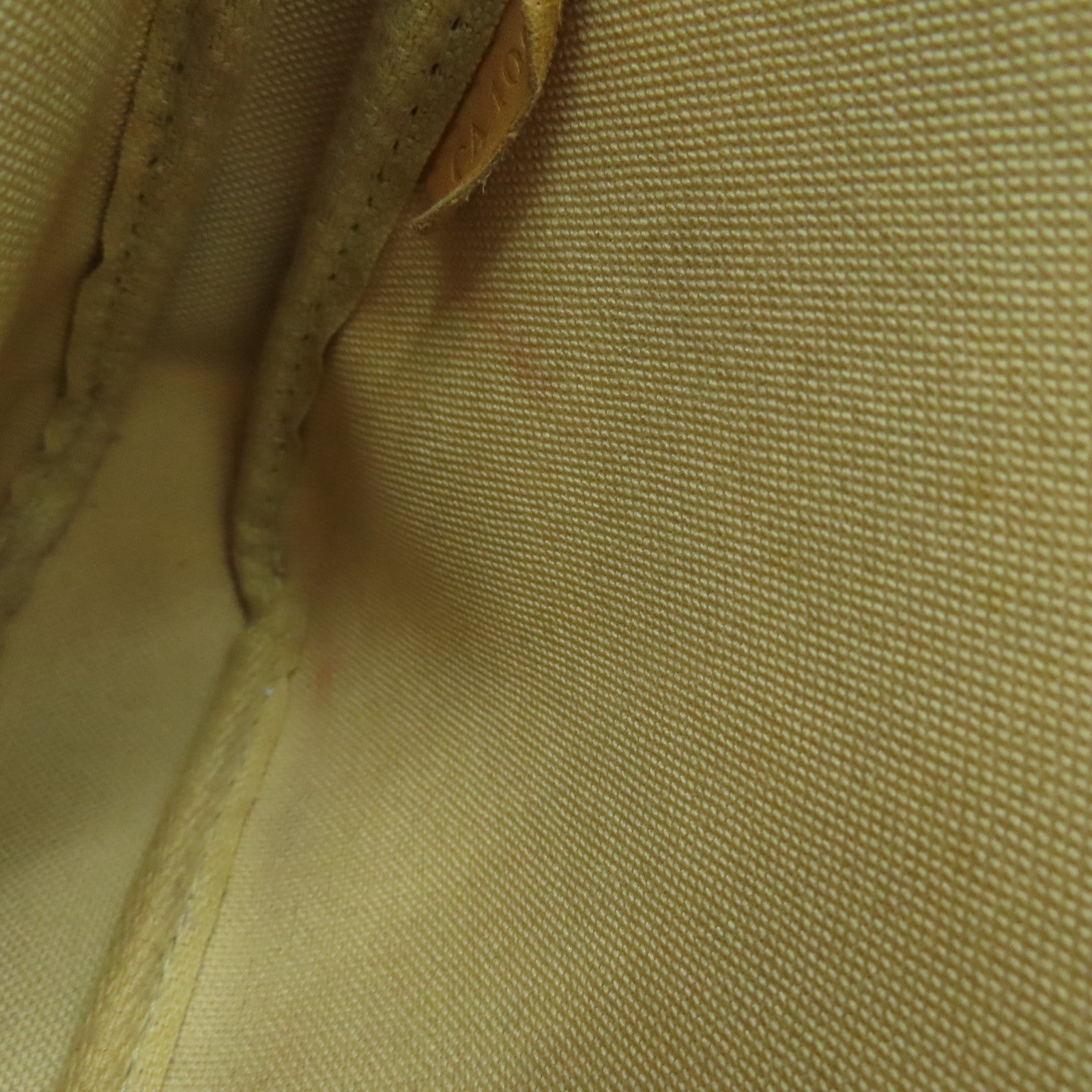 LOUIS VUITTON Damier Azur Pochette Accessories金扣手挽袋米白色