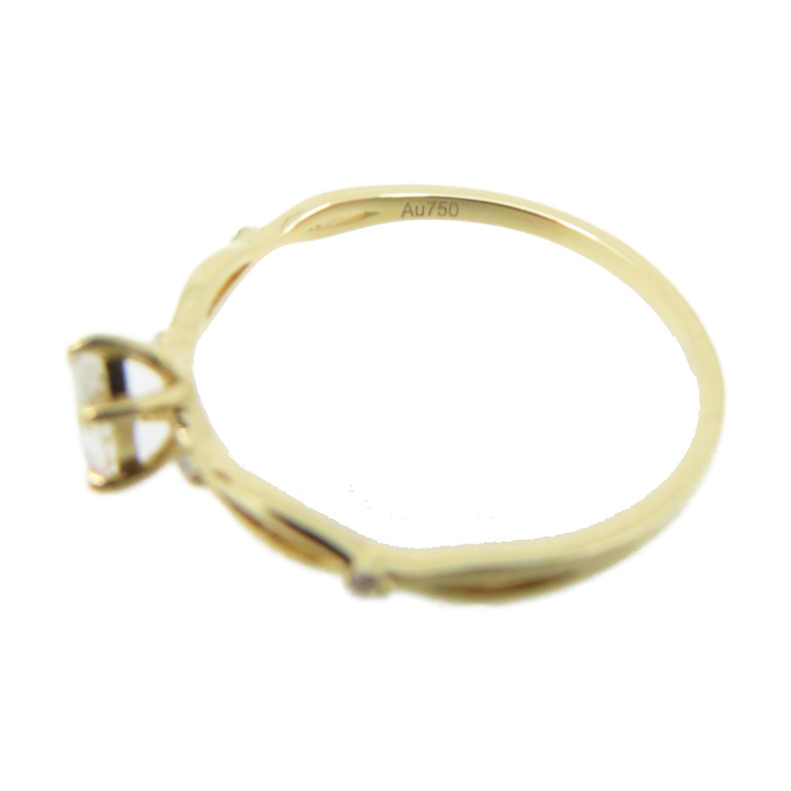 JEWELRY 18K黃金/0.20ct鑽石Diamond Ring戒指US#6