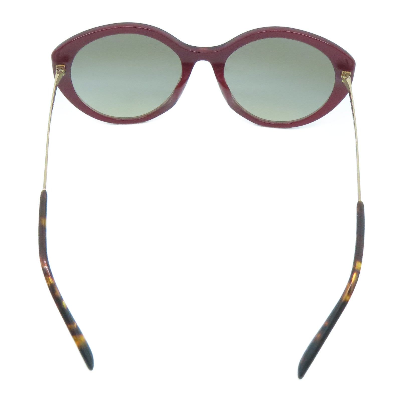 PRADA PVC/金屬Sunglasses太陽眼鏡紅色/金色