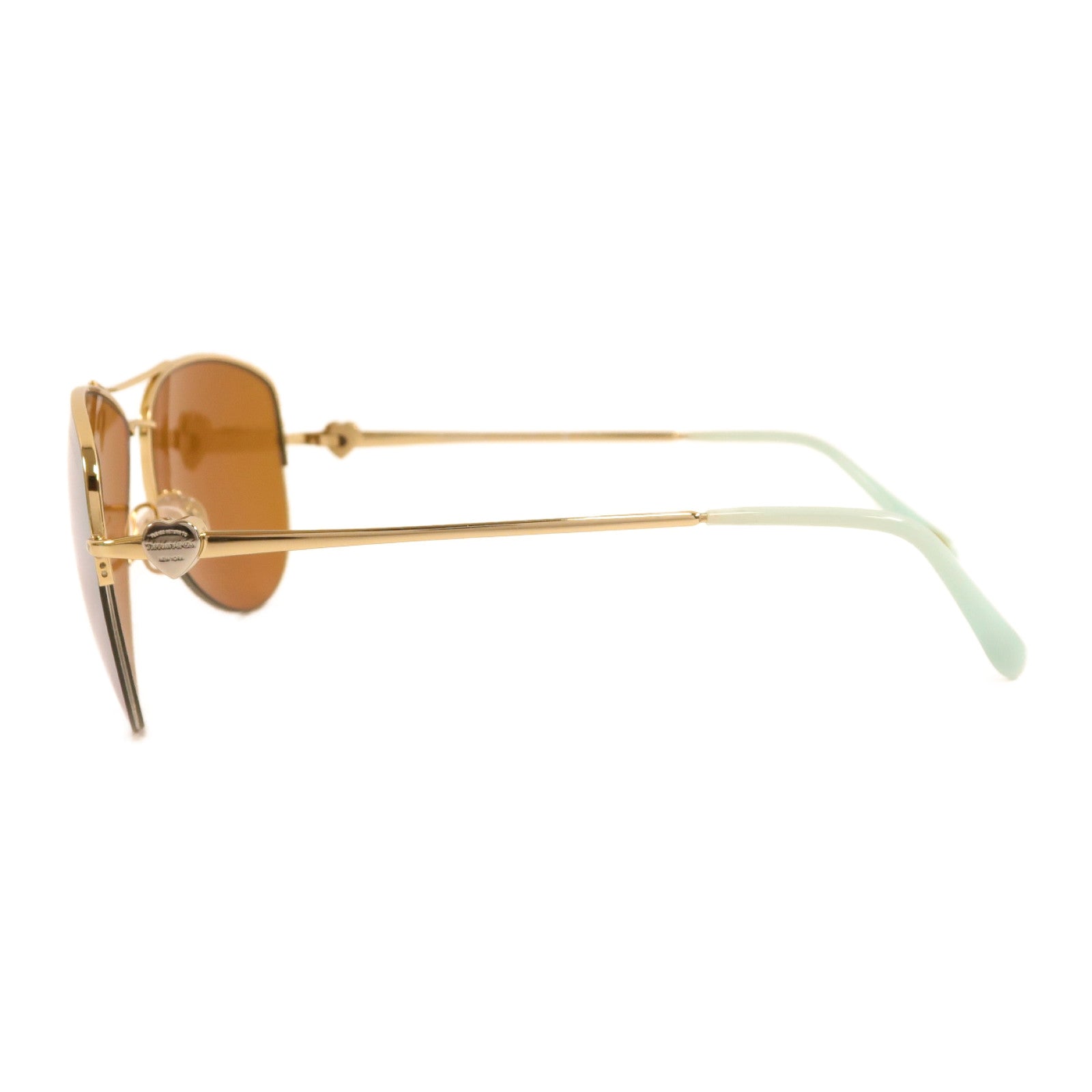 TIFFANY＆CO 金屬/PVC Sunglassess太陽眼鏡金色/湖水綠色