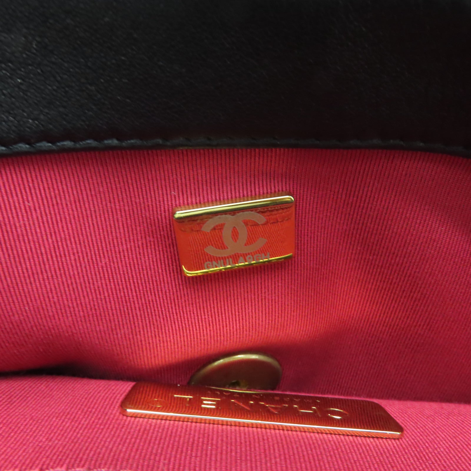 CHANEL 【激減優惠】菱格牛皮皮革Chain Shoulder Bag金扣/銀扣手挽肩背兩用袋黑色