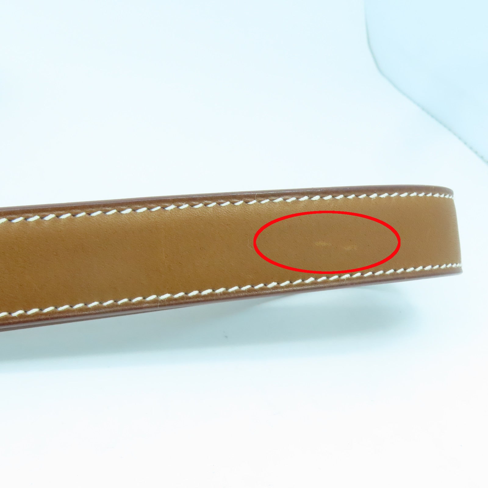 HERMES Toile帆布/Barenia皮革Kelly Depeches 25银扣手拿包白色/啡色