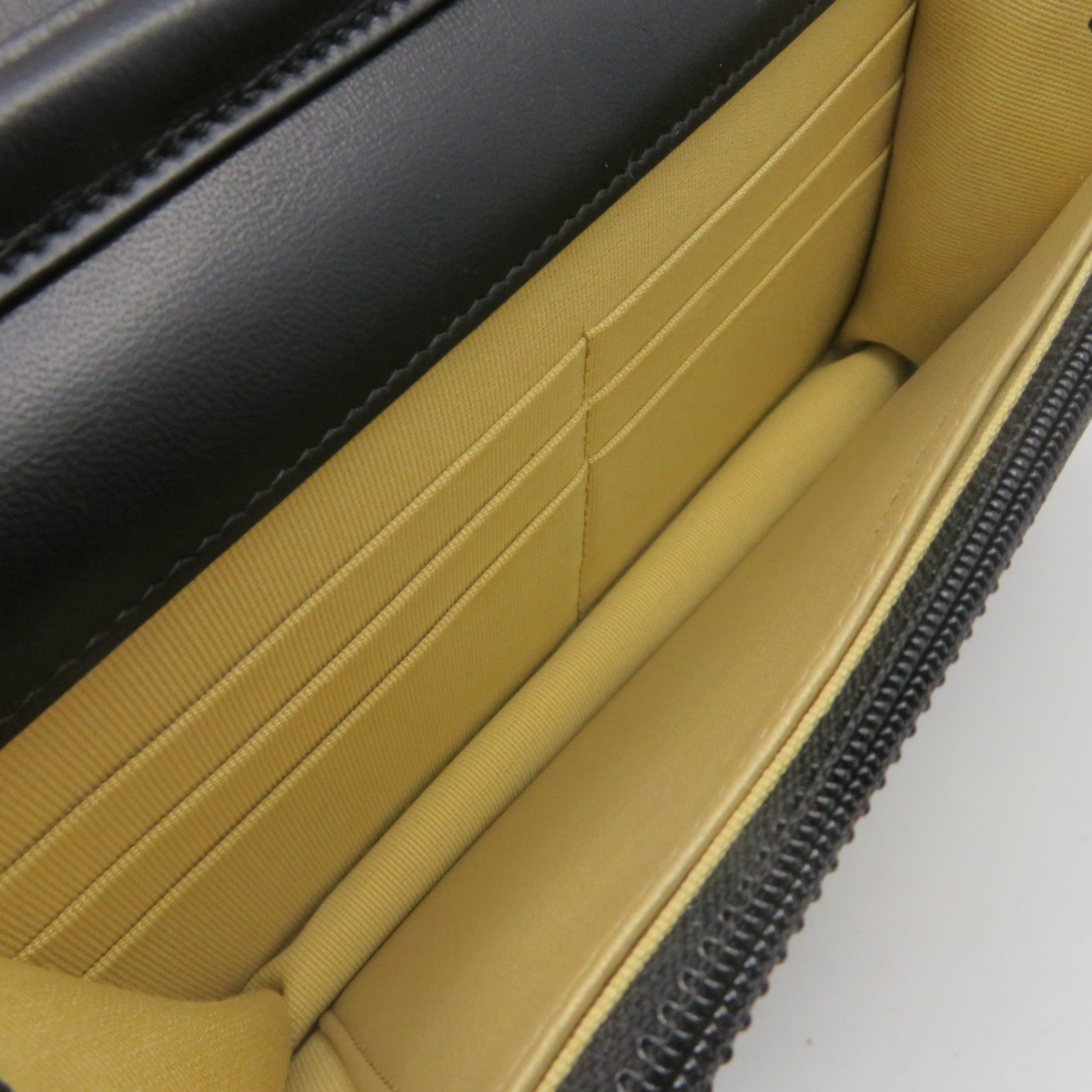 CHANEL 菱格羊皮皮革Wallet On Chain Shoulder Bag金扣鏈帶肩背袋黑色