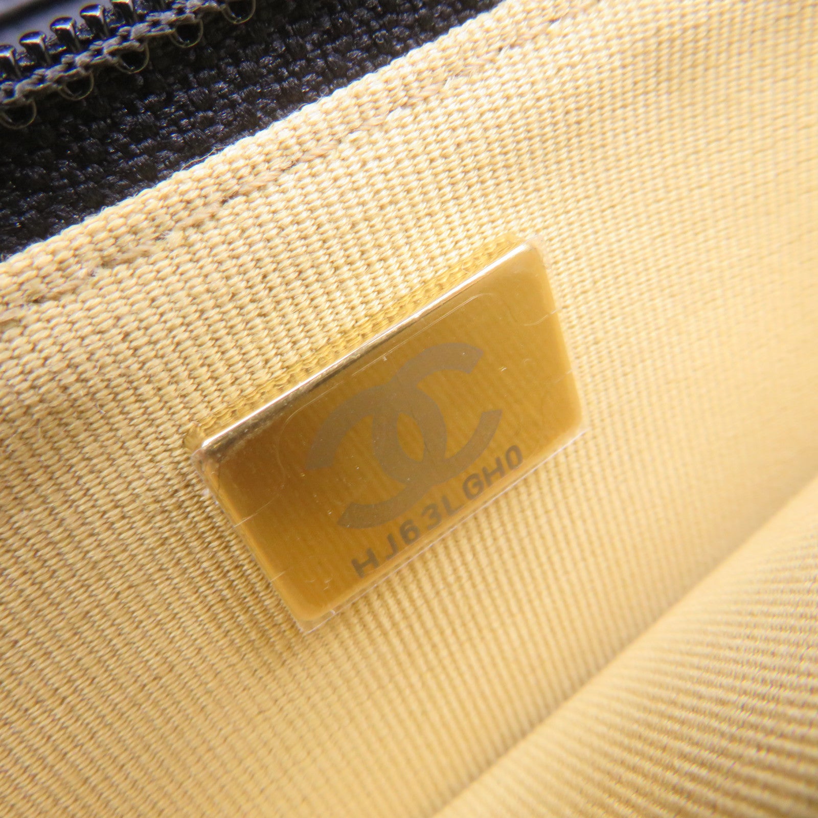 CHANEL 菱格羊皮皮革Wallet On Chain Shoulder Bag金扣鏈帶肩背袋黑色