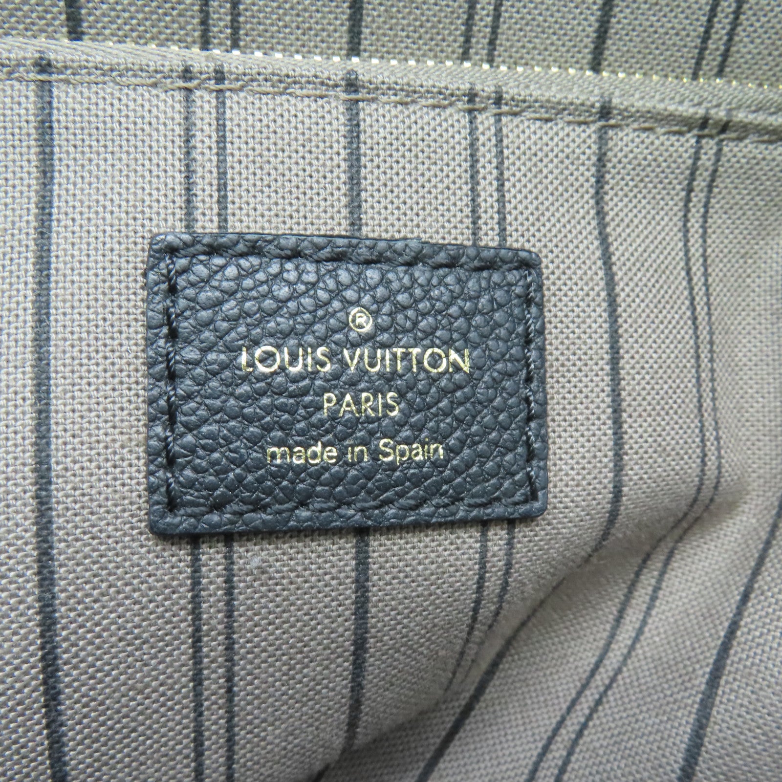 LOUIS VUITTON Monogram Empreinte Sorbonne Gold Buckle Backpack Black